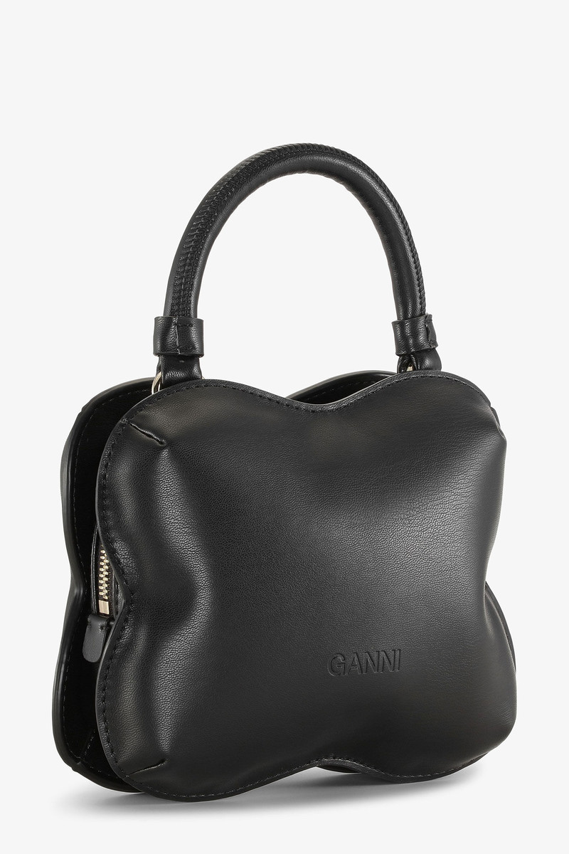 GANNI BLACK SMALL BUTTERFLY CROSSBODY BAG outlook