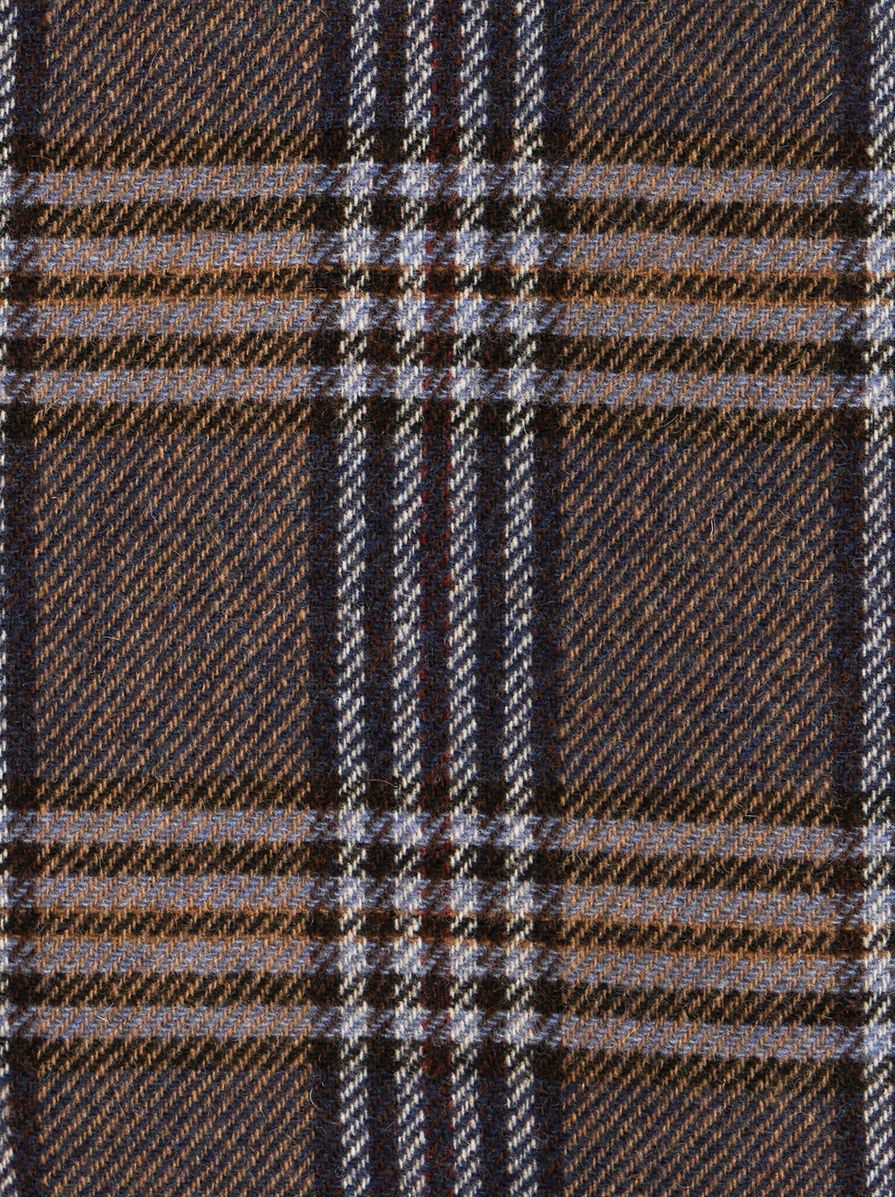 CHECK WOOL COAT - 6
