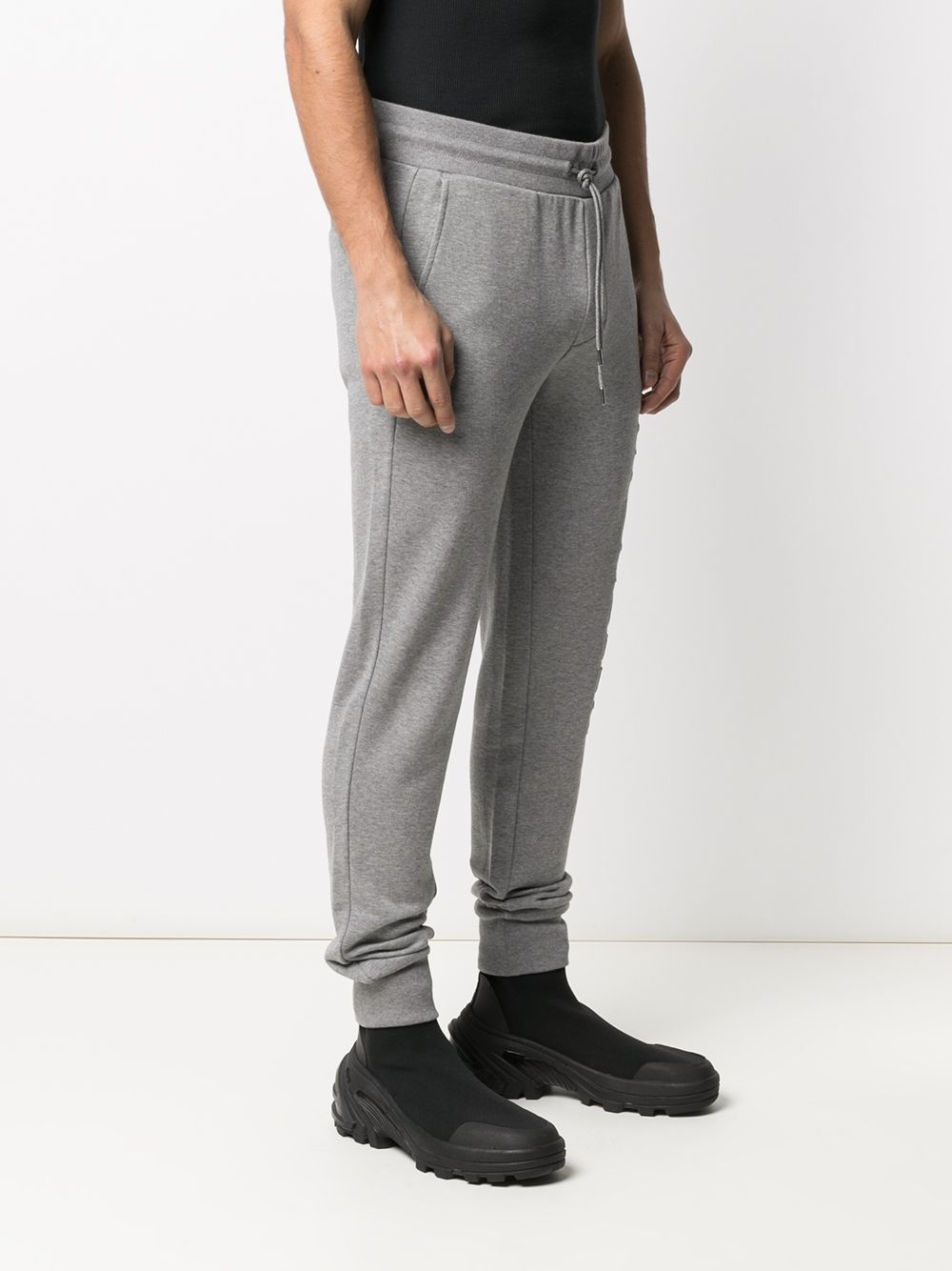 logo-embossed track pants - 3