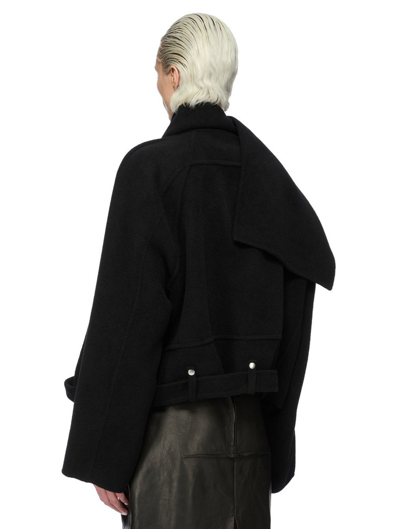 cropped scarf flight biker jacket 3