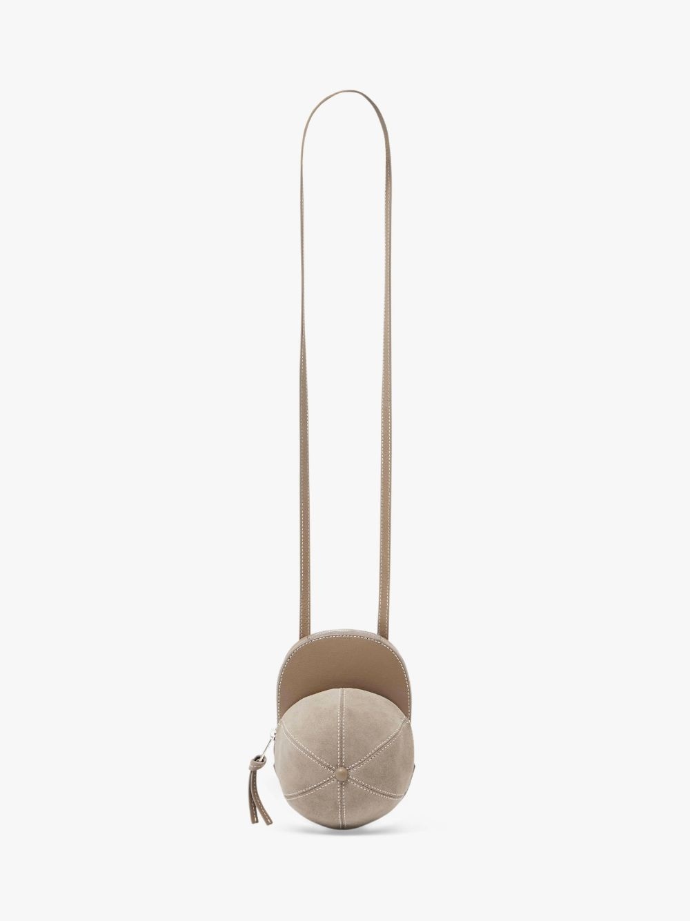 MEDIUM CAP BAG - SUEDE CROSSBODY BAG - 5