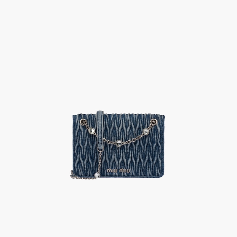 Matelassé denim mini-bag - 2
