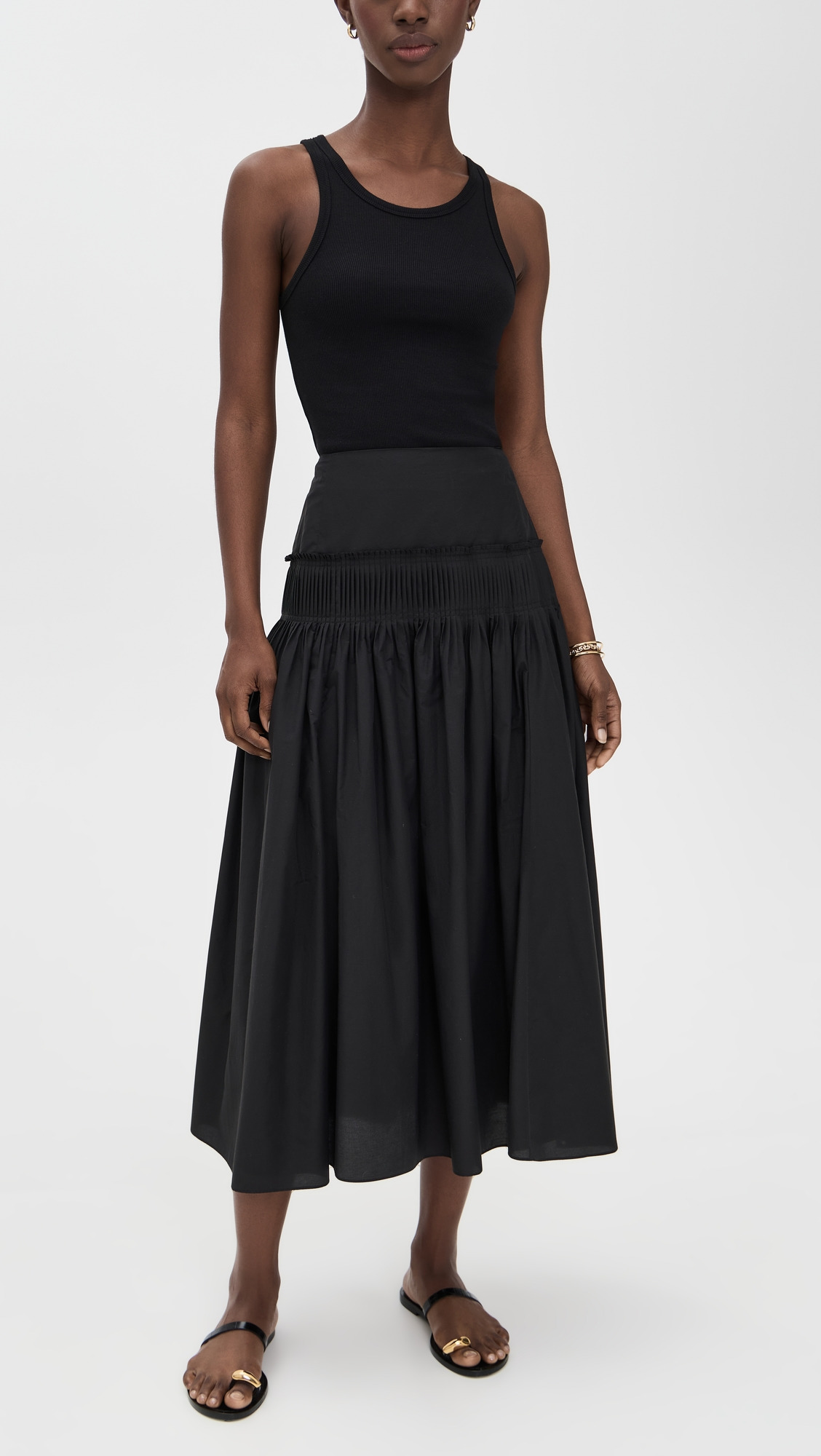 Accordion Yoke Skirt - 4