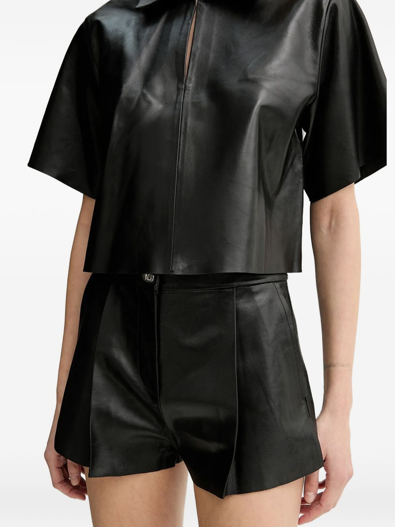 STAND STUDIO pleated high-waisted shorts outlook