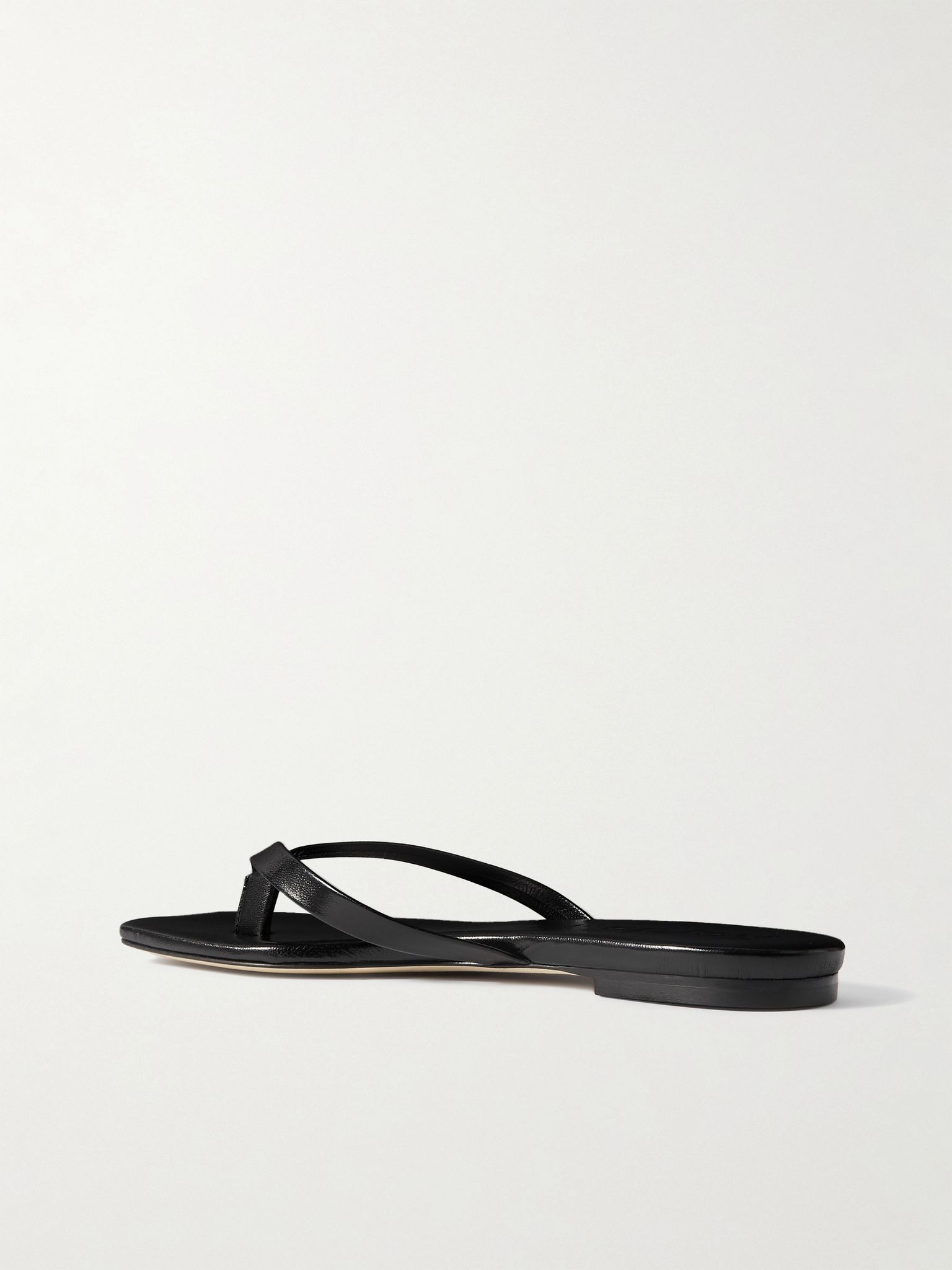 Renee leather flip flops Black - 3