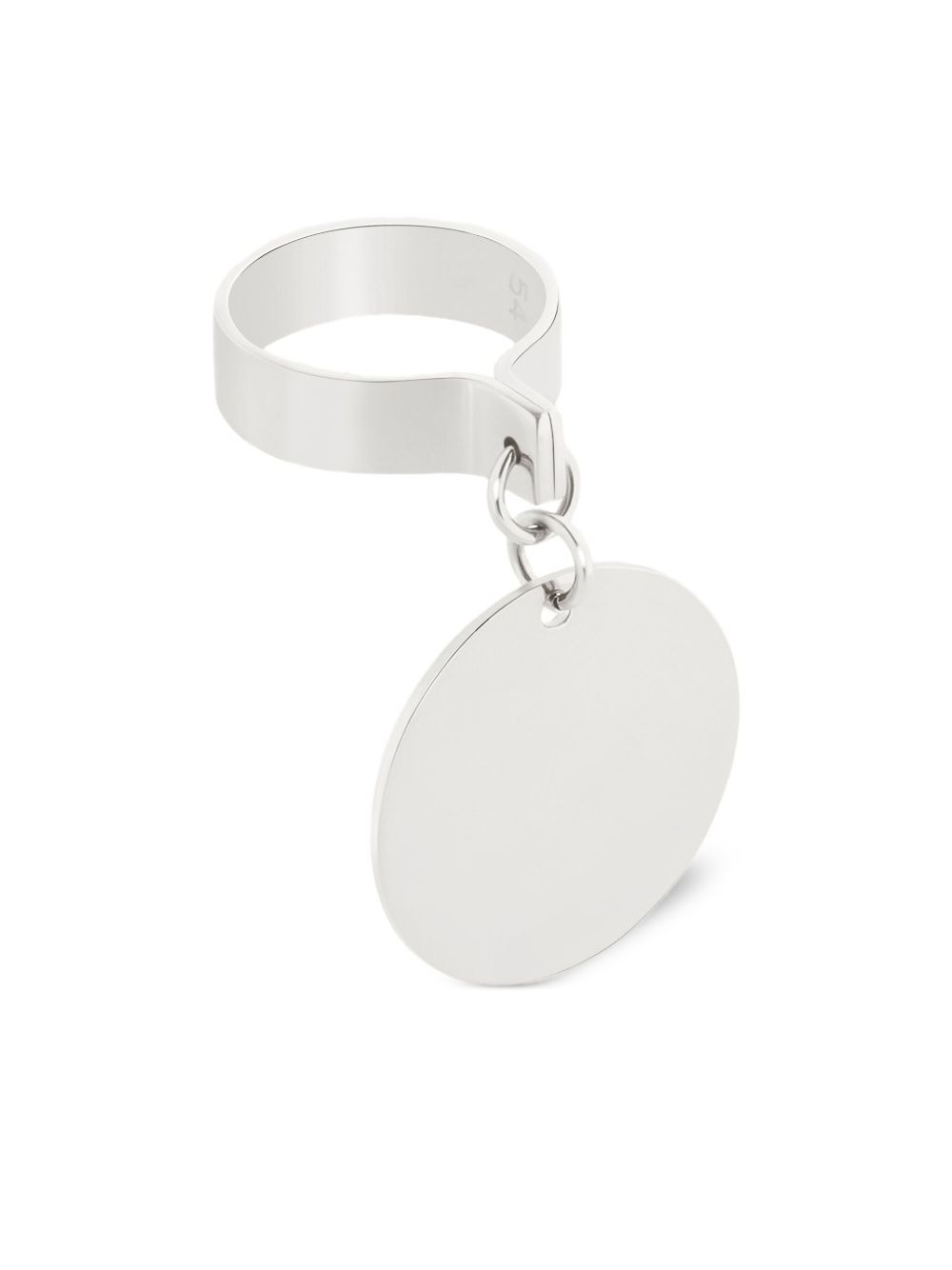 silver-plated Folded Confett ring - 4