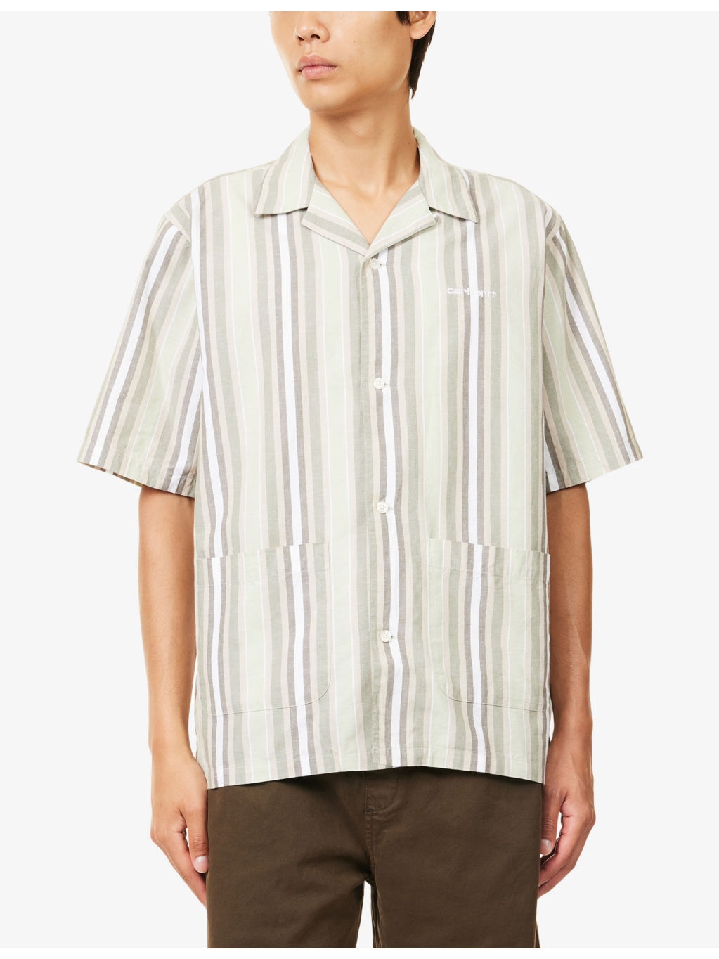 Folsey Striped Short-Sleeve Cotton Shirt - 3