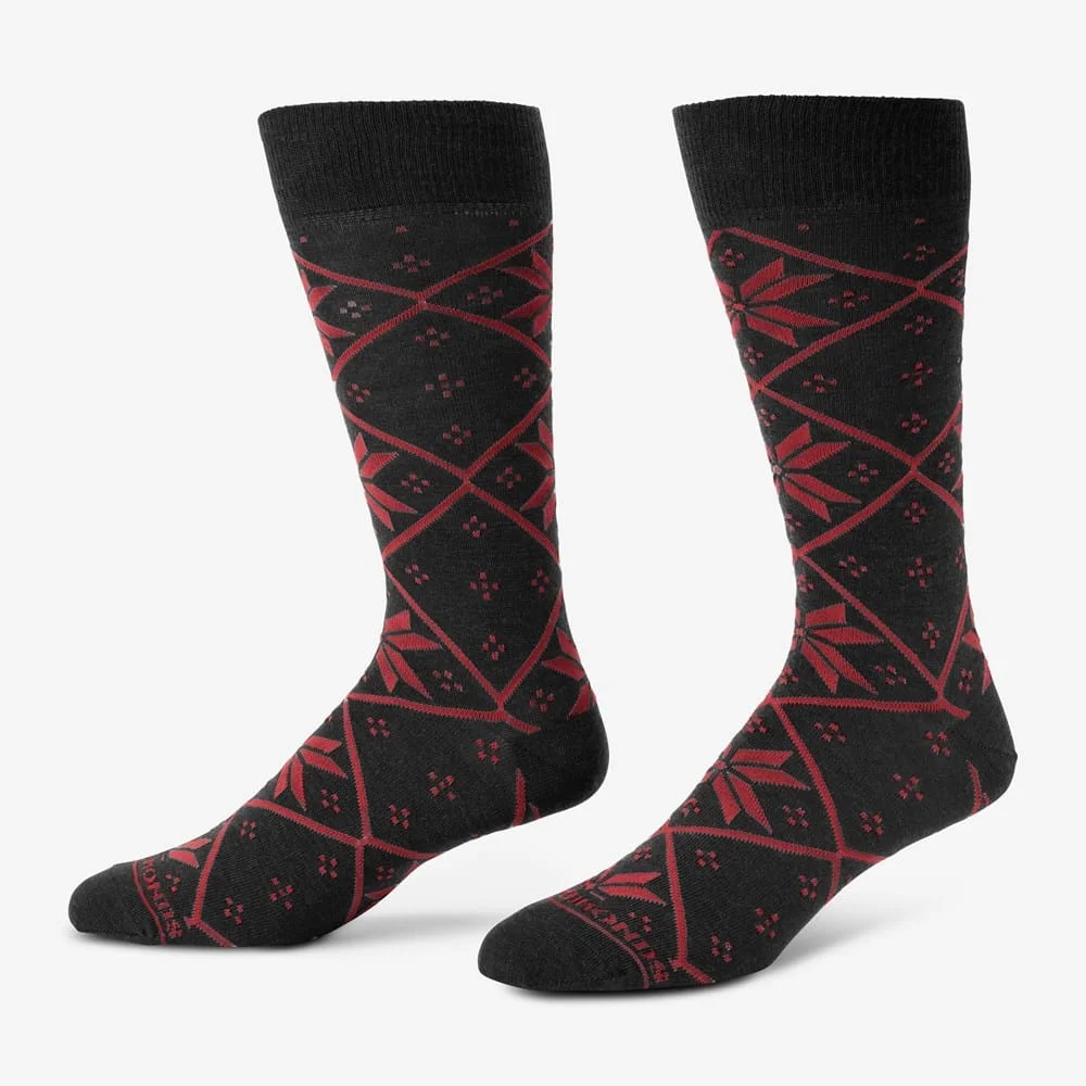 Pattern Dress Socks - 1