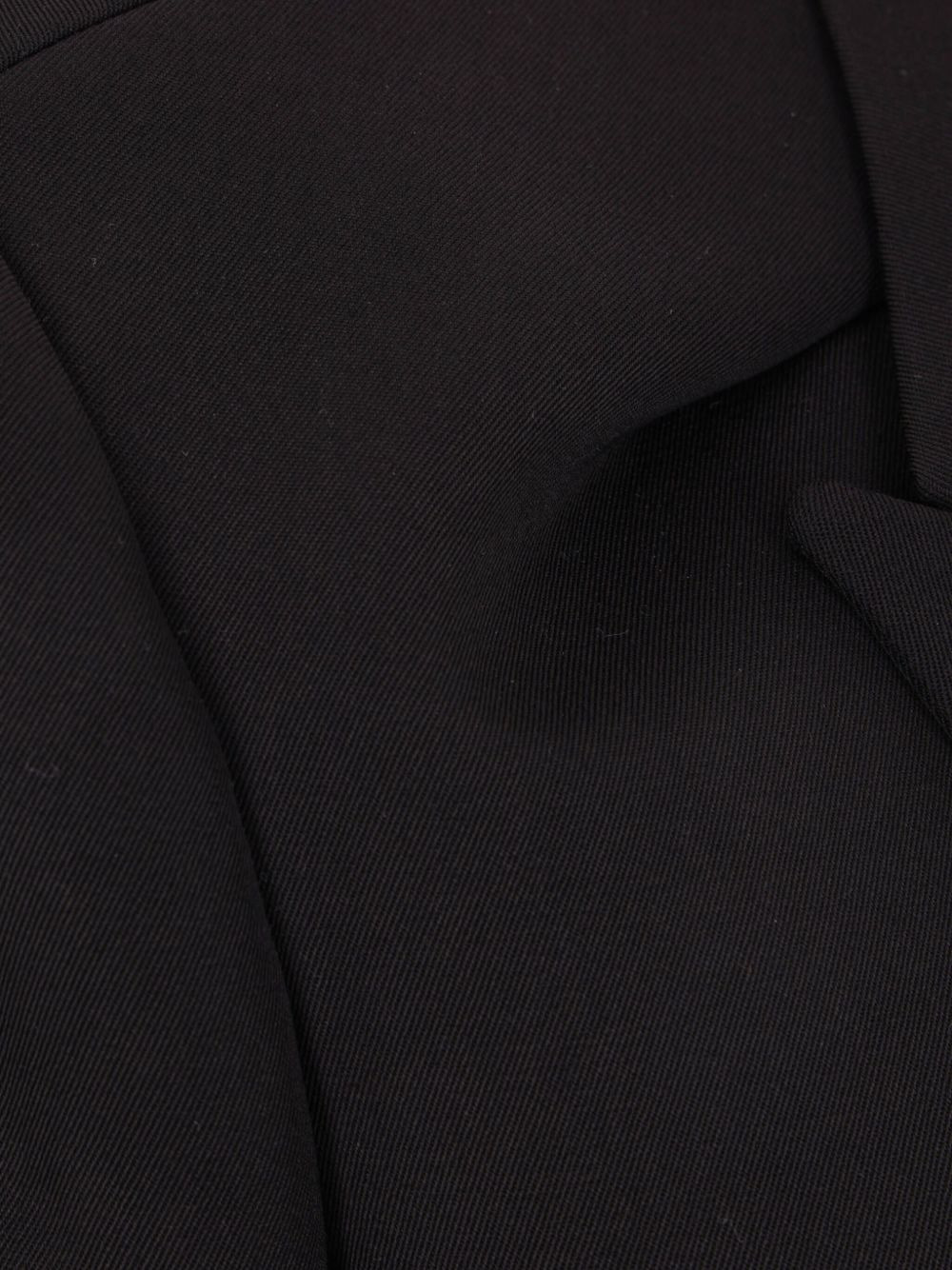 peak-lapel padded-shoulder coat - 3