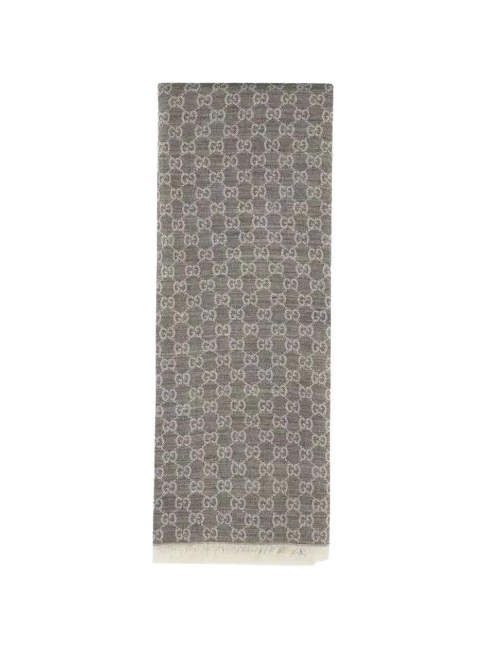 GG wool silk jacquard stole - 1