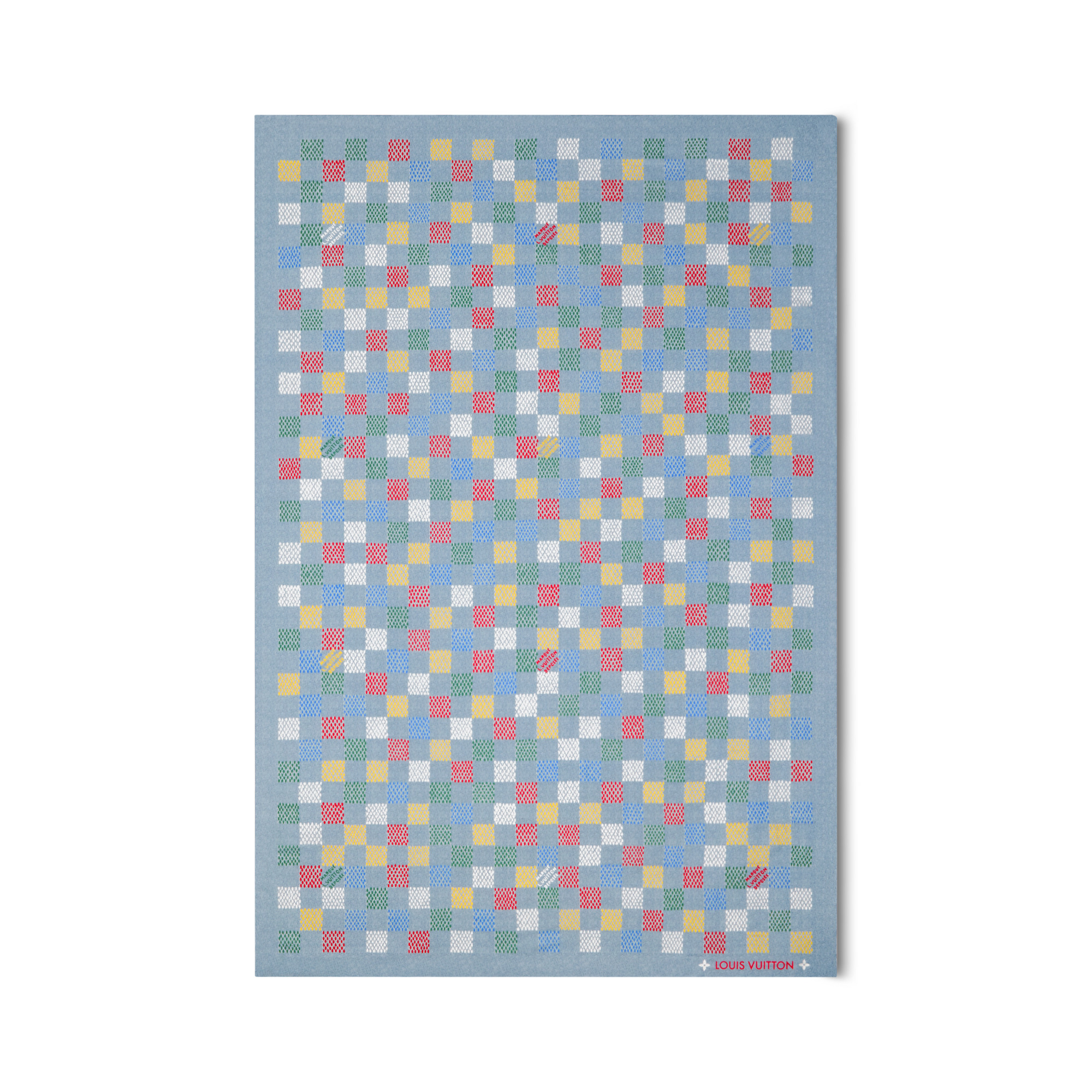 LV Vers Damier Denim Stole - 1