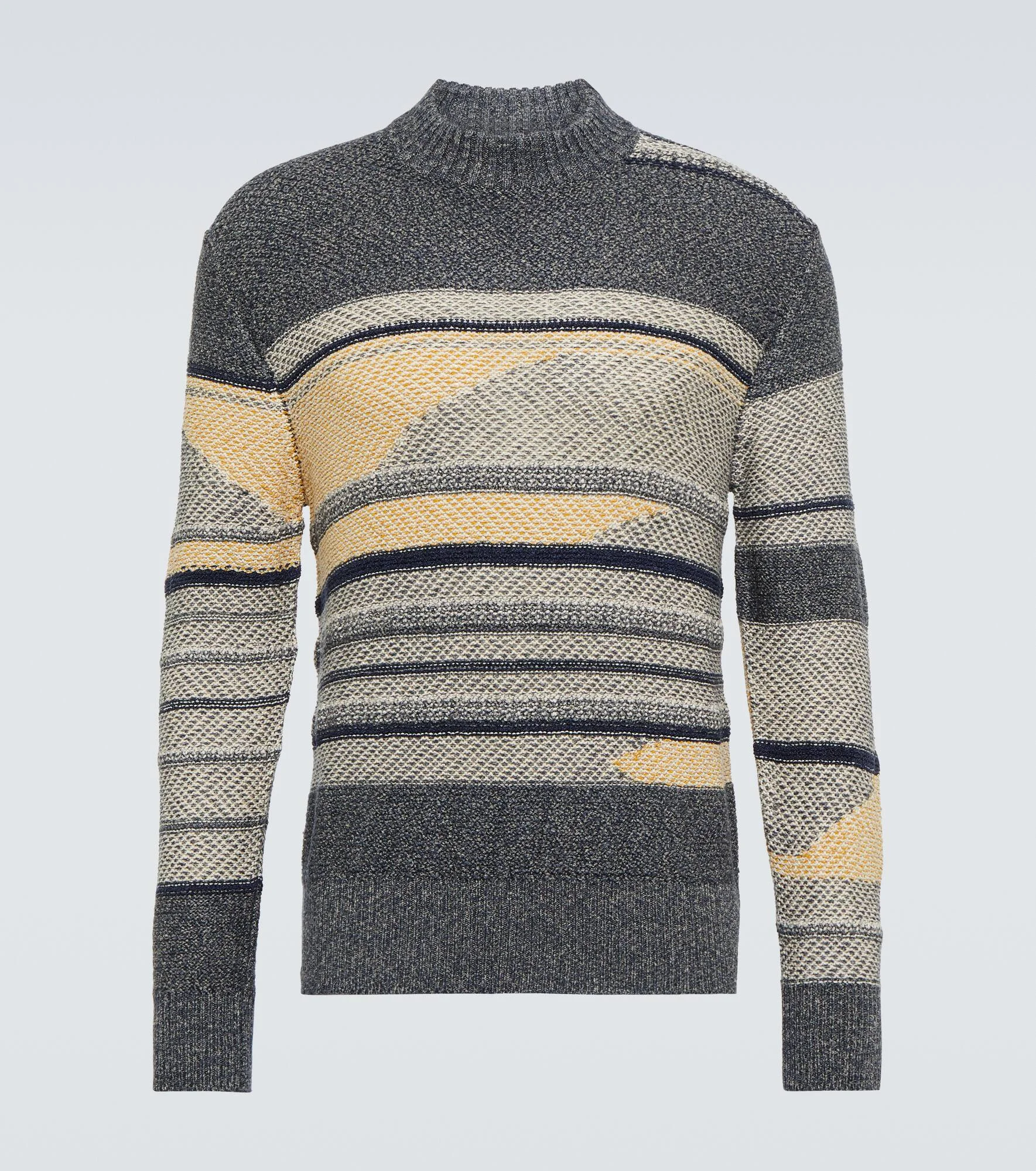 Knitgame intarsia silk-blend sweater - 1