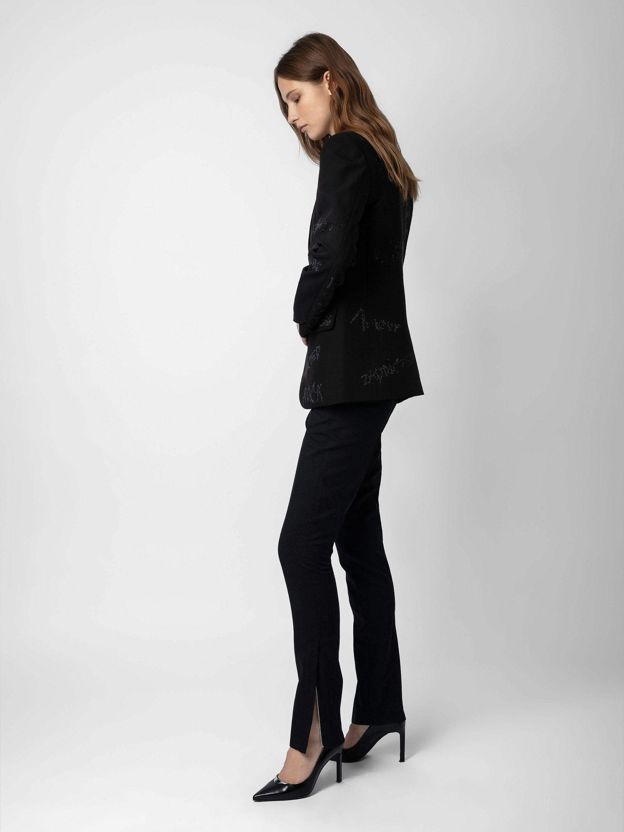 Vanille Diamanté Blazer - 5