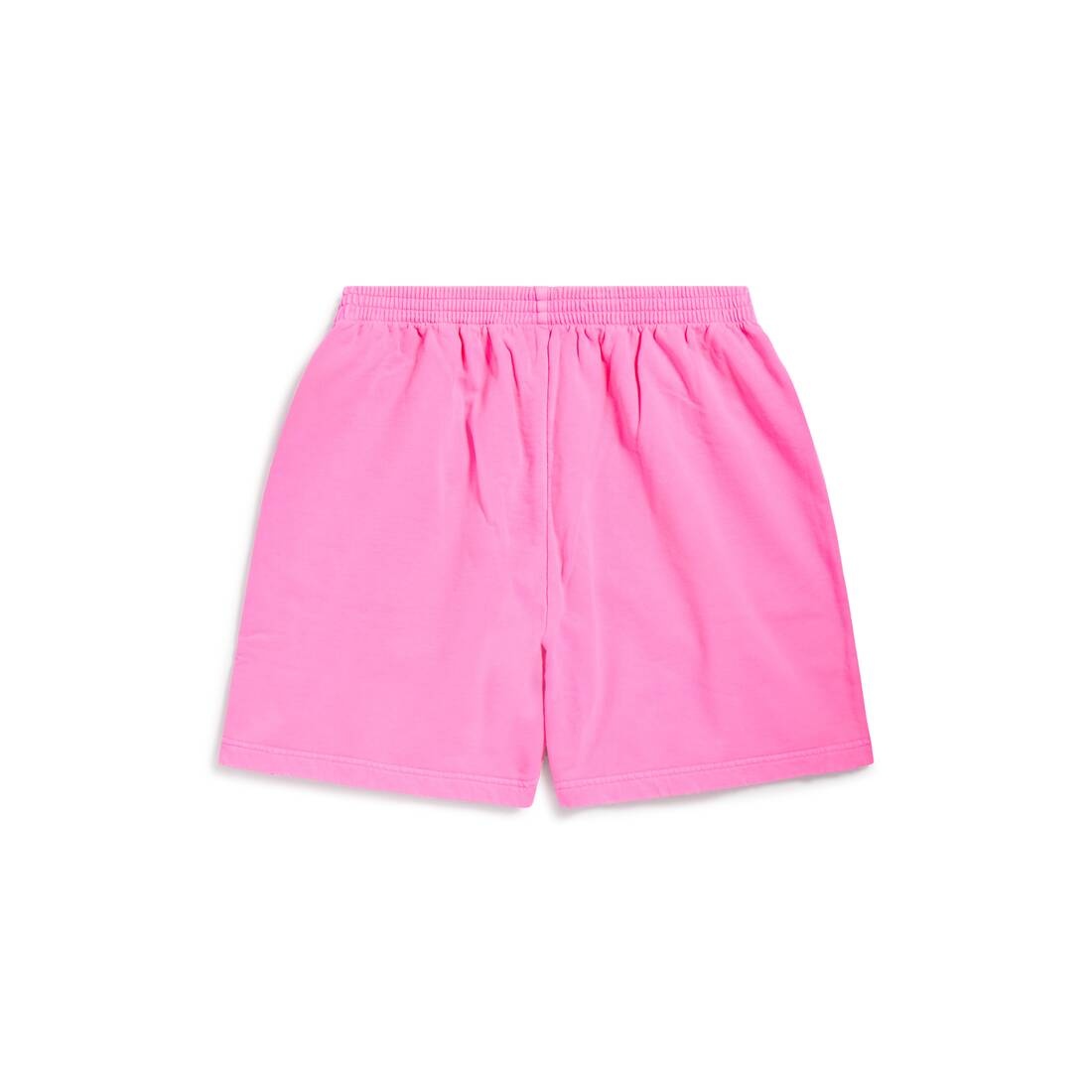 Women's Balenciaga Back Sweat Shorts in Fluo Pink - 2