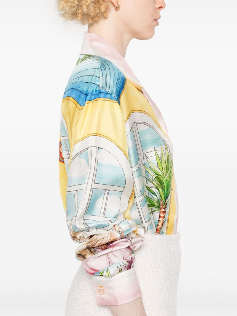 graphic-print silk shirt 5