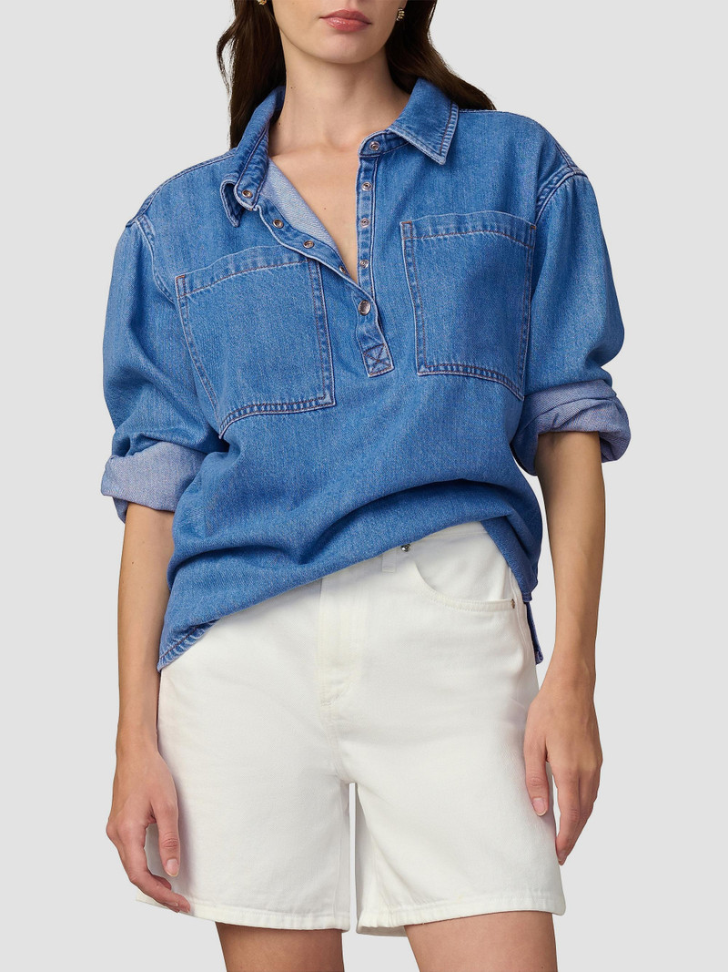 Women's The Easy Popover Denim Shirt - Notable 3