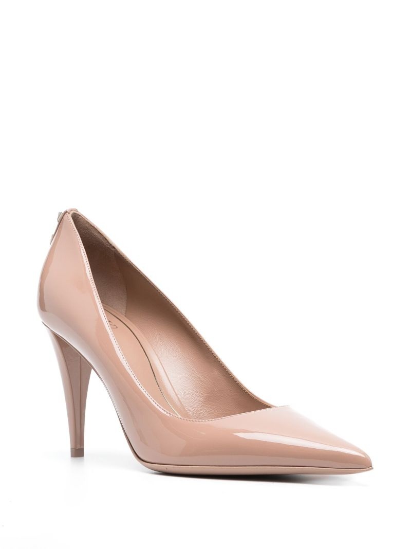 Rockstud pointed-toe pumps - 2