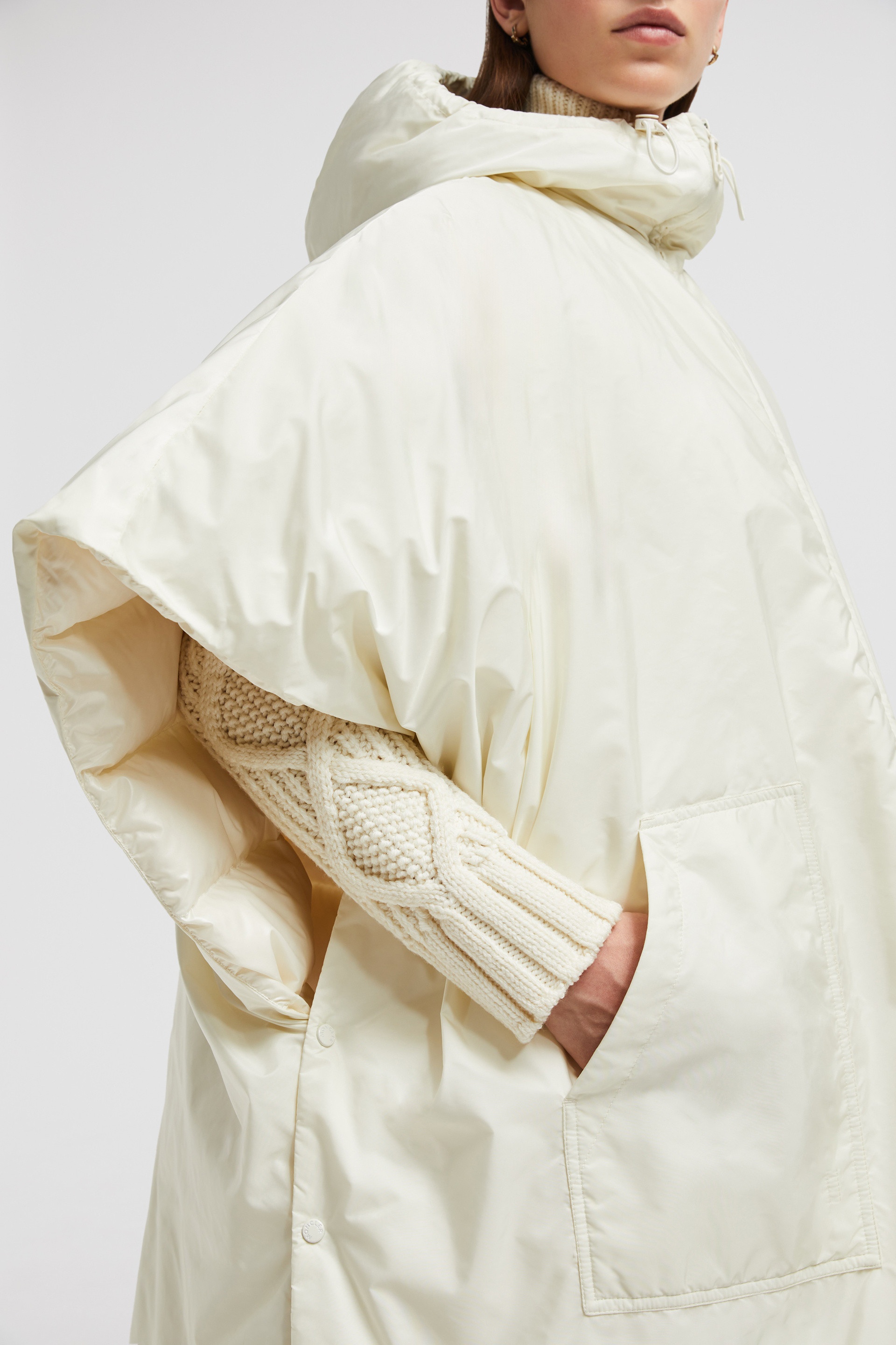 Hooded Padded Cape - 6