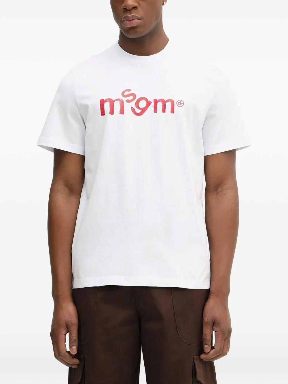 logo-print T-shirt - 1