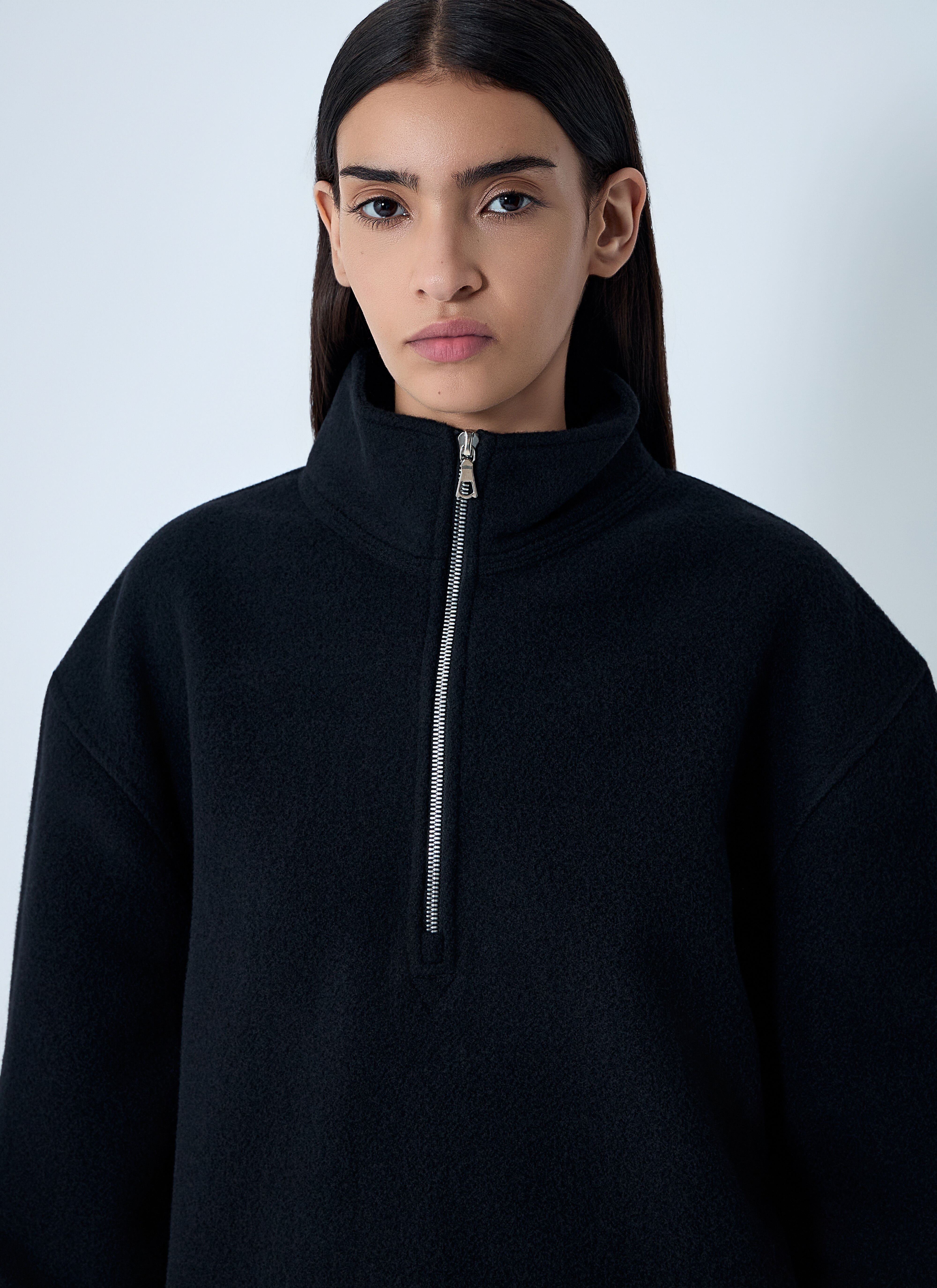 Zip-Up Fleece Sweatshirt - 5