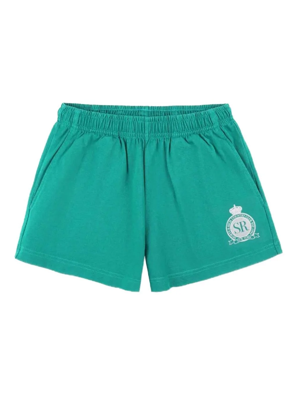 logo-print elastic-waist shorts - 1