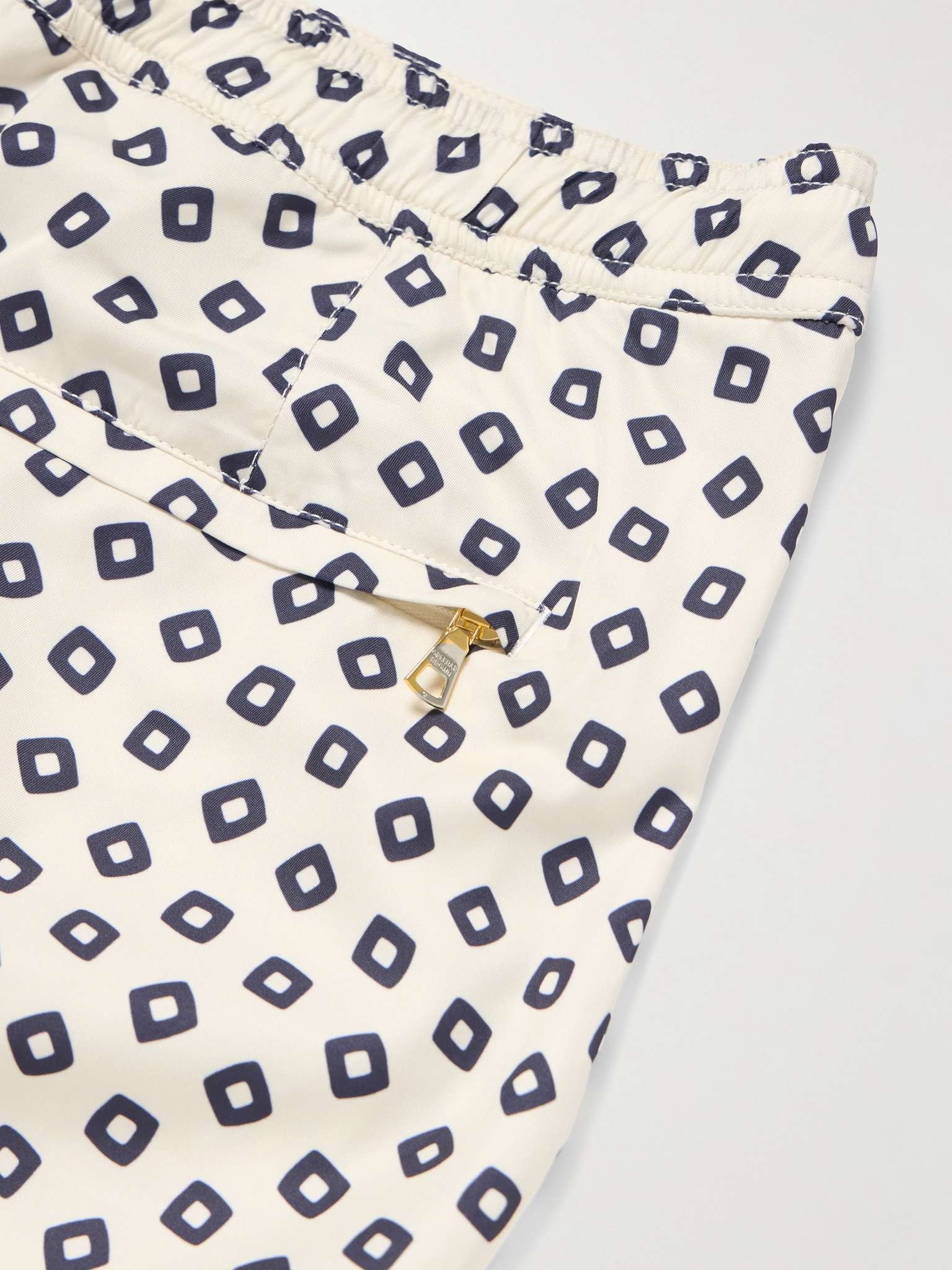 Bulldog Straight-Leg Mid-Length Printed Recycled Swim Shorts - 4