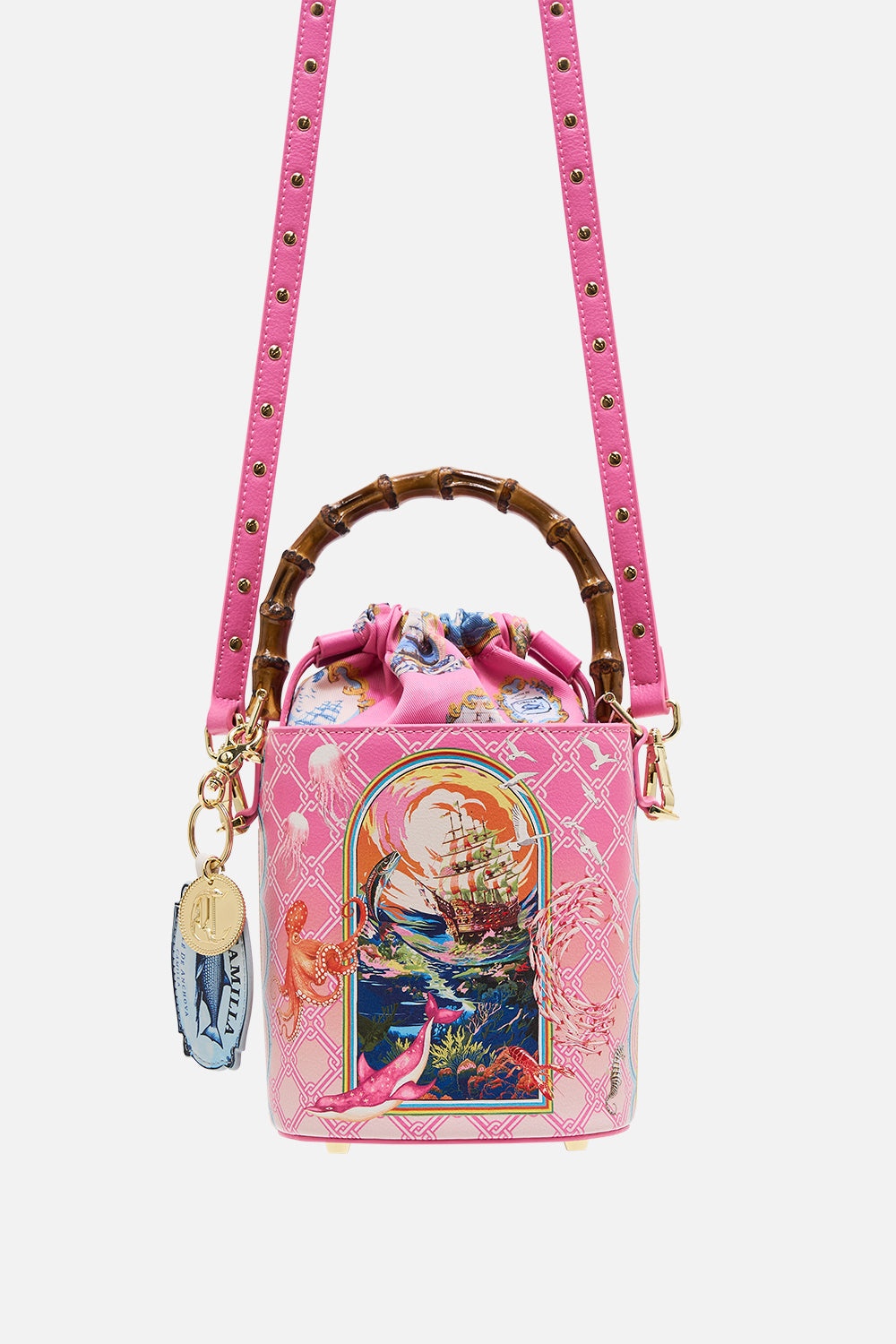 DRAWSTRING BUCKET BAG - 2