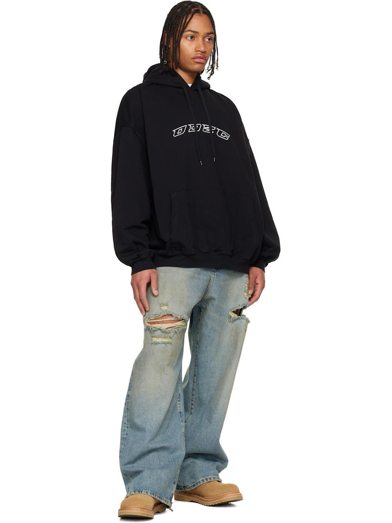 032c Black "Hansel and Gretel" Oversized Hoodie outlook