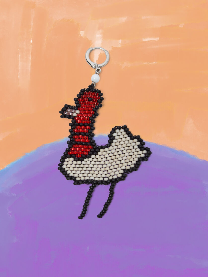 MARNI MARKET SINGLE EARRING WITH DODO-SHAPED PENDANT - 1