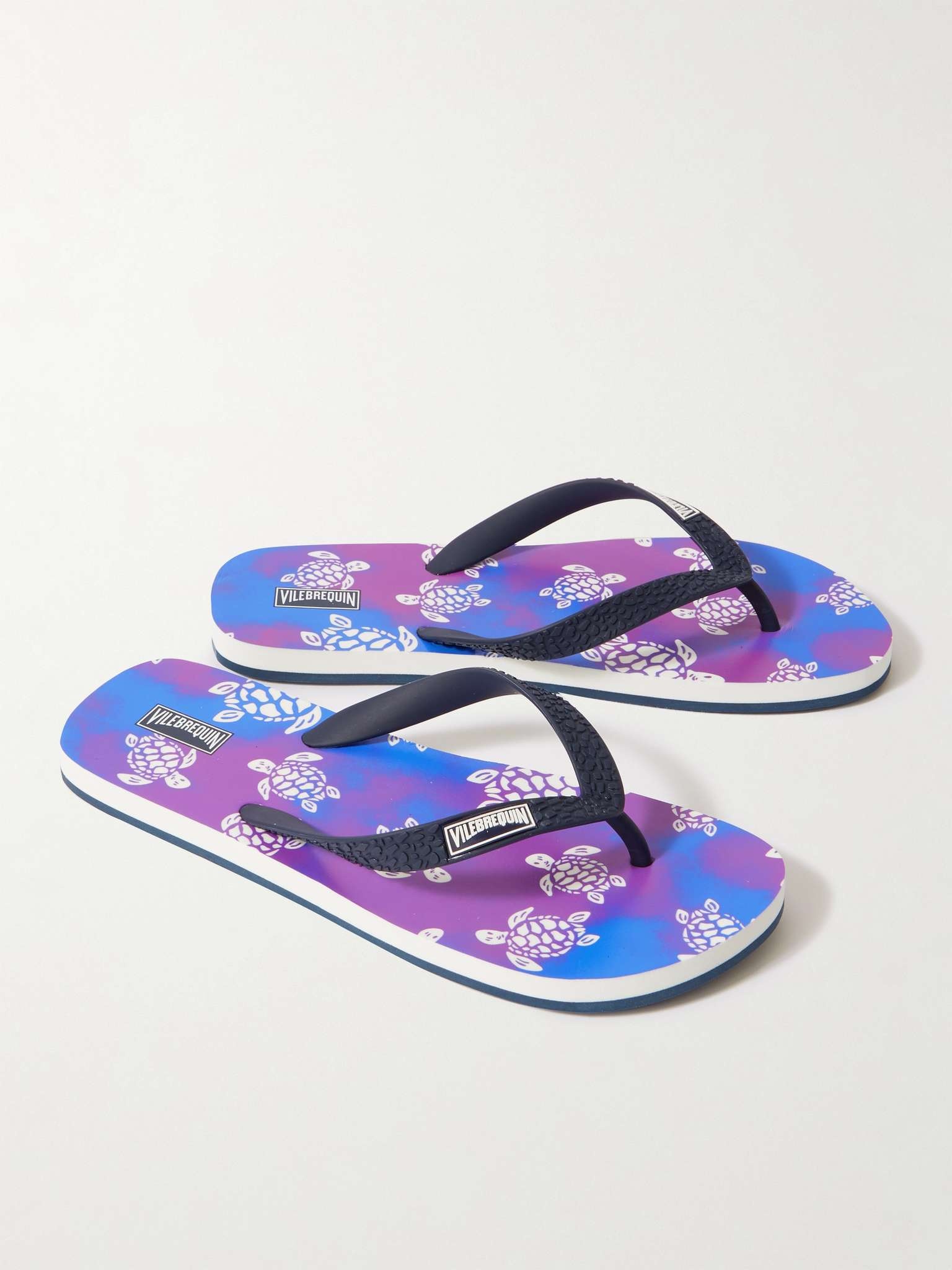 Printed Rubber Flip Flops - 3