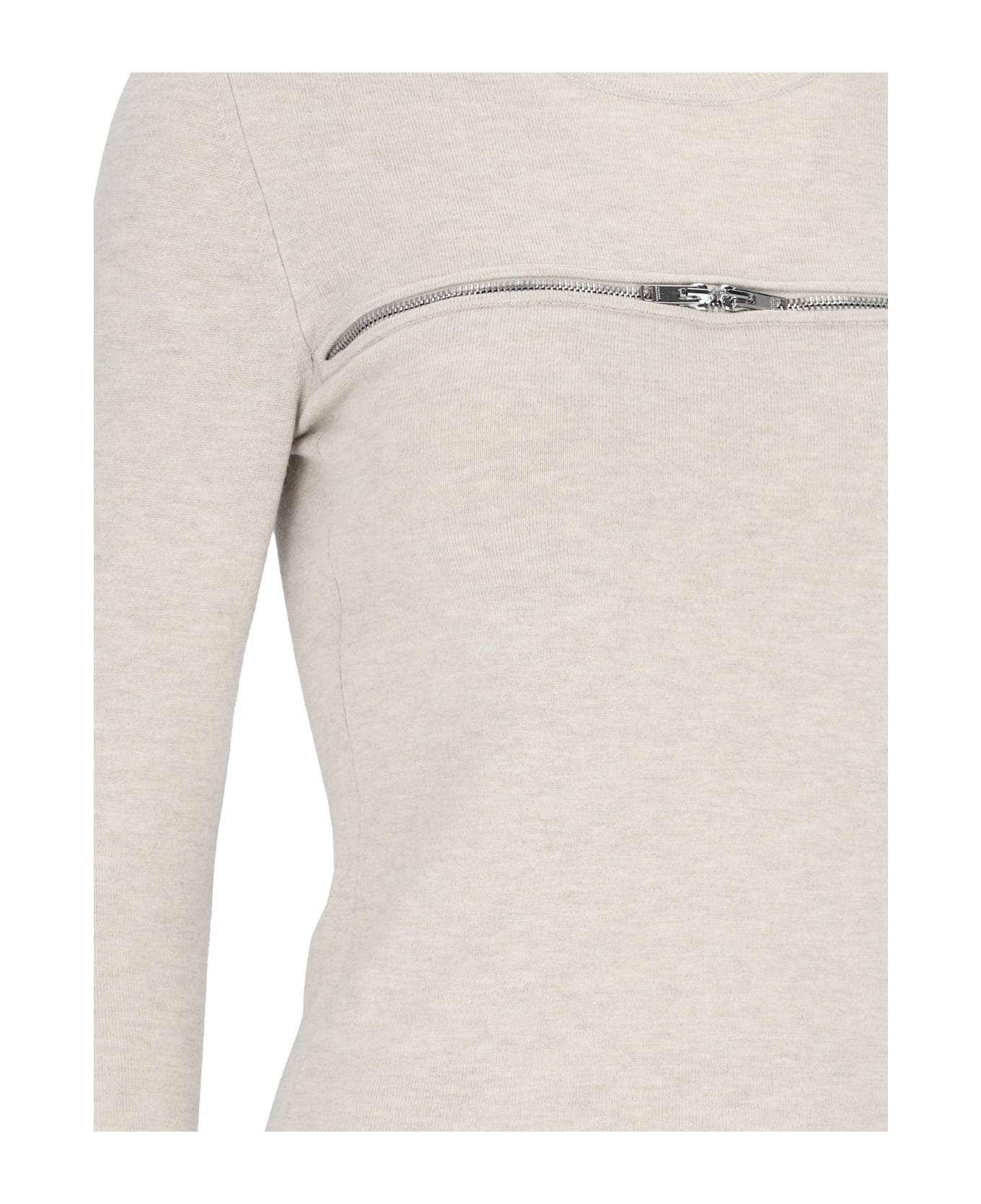 Zip Detail Sweater - 3