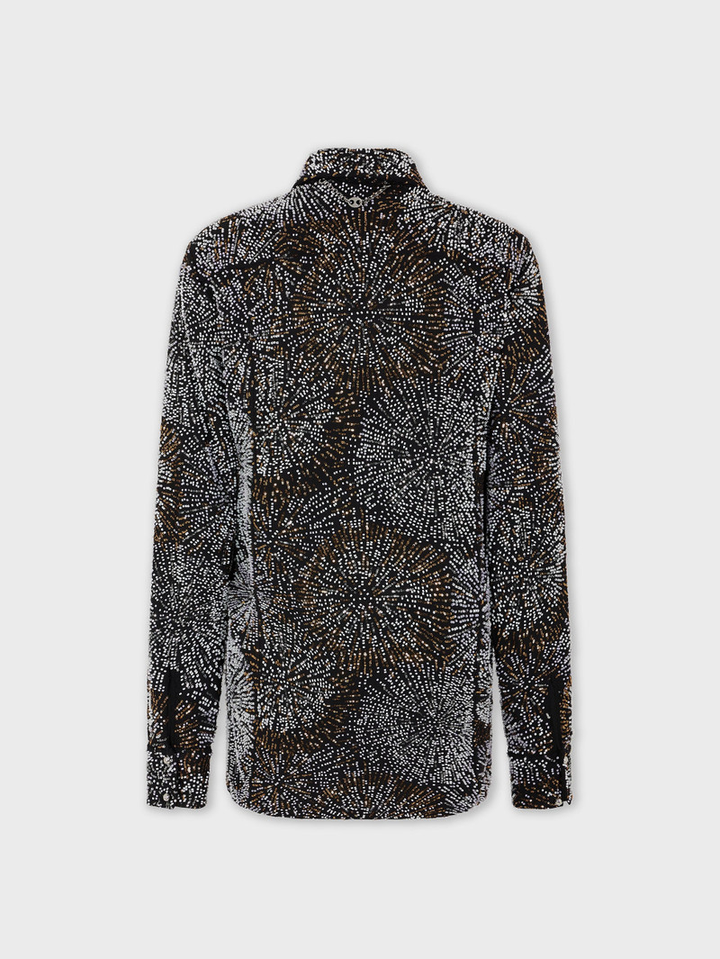 CREPE SHIRT WITH PEARL EMBROIDERY 7