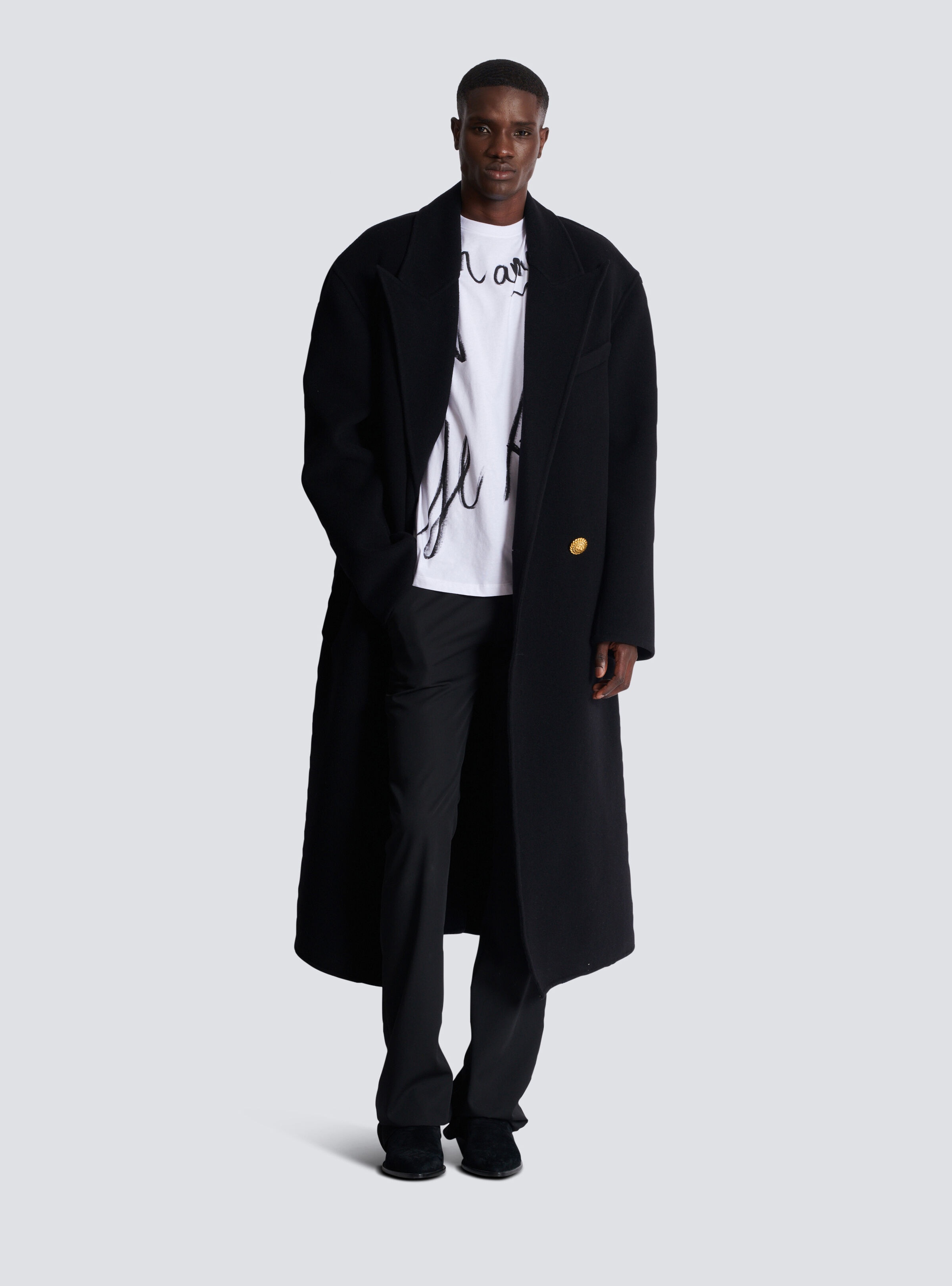 Tailored bootleg grain de poudre trousers - 2