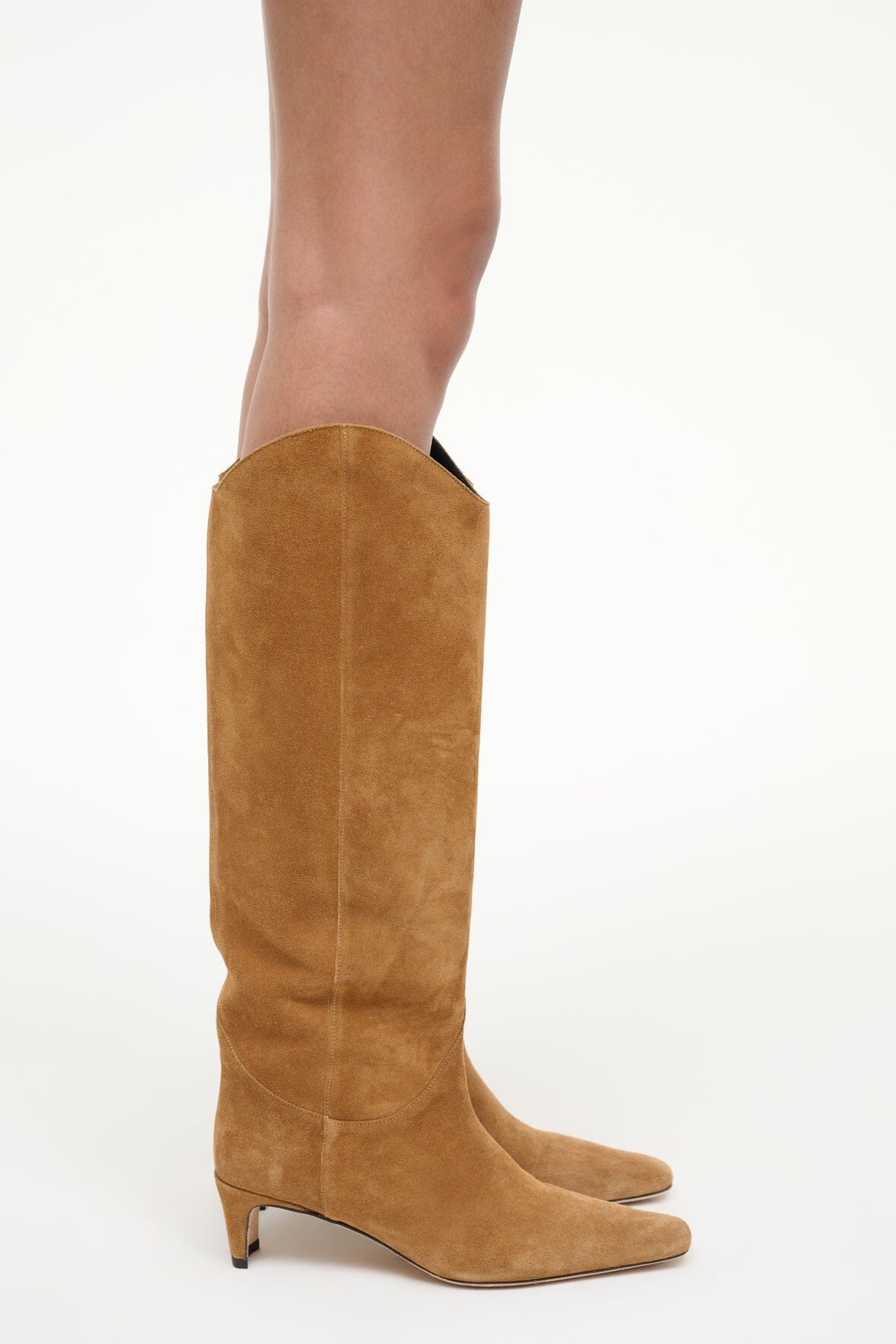 STAUD WESTERN WALLY BOOT TAN SUEDE - 6