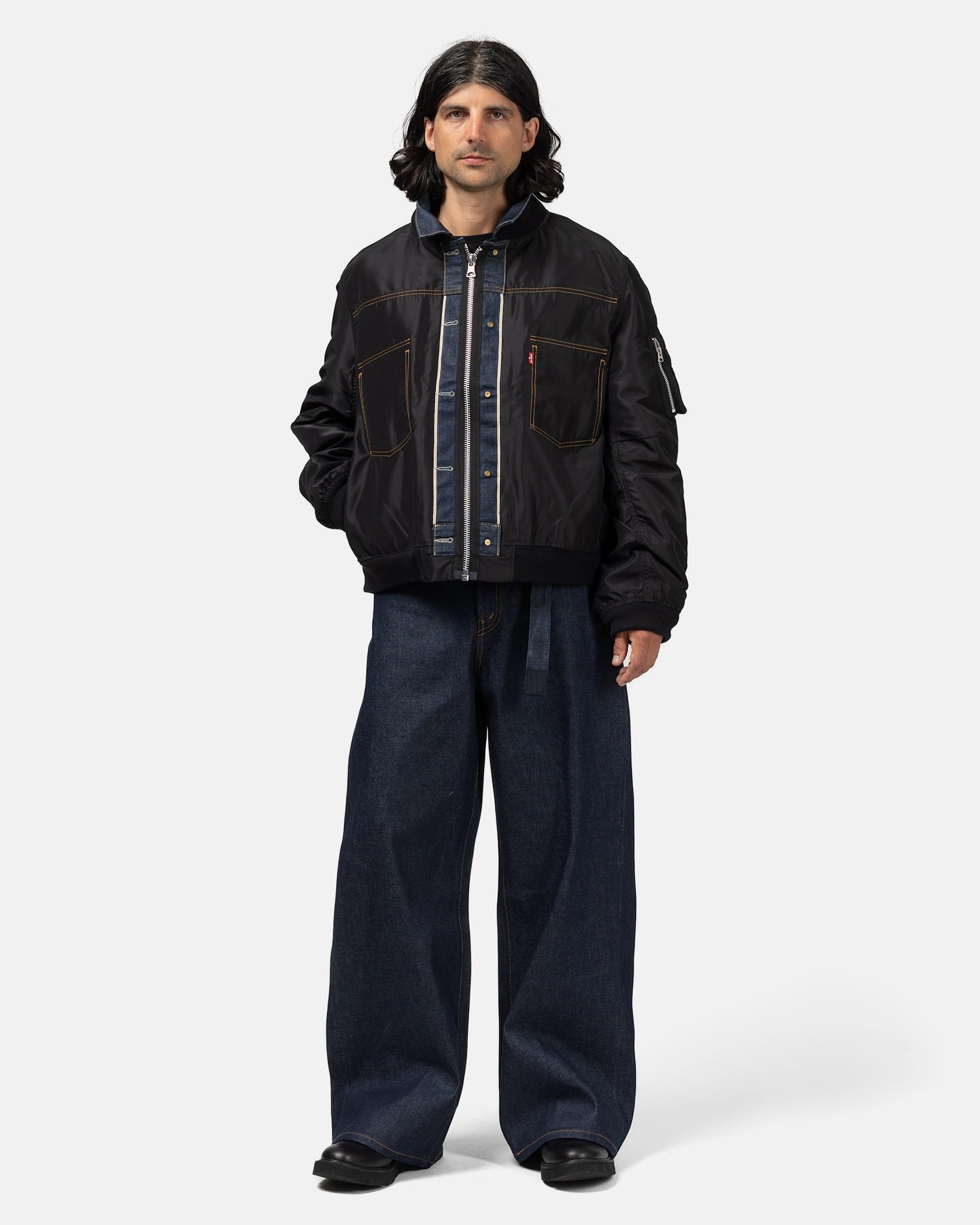 x Levis Denim x Nylon Twill Reversible Indigo x Black - 3