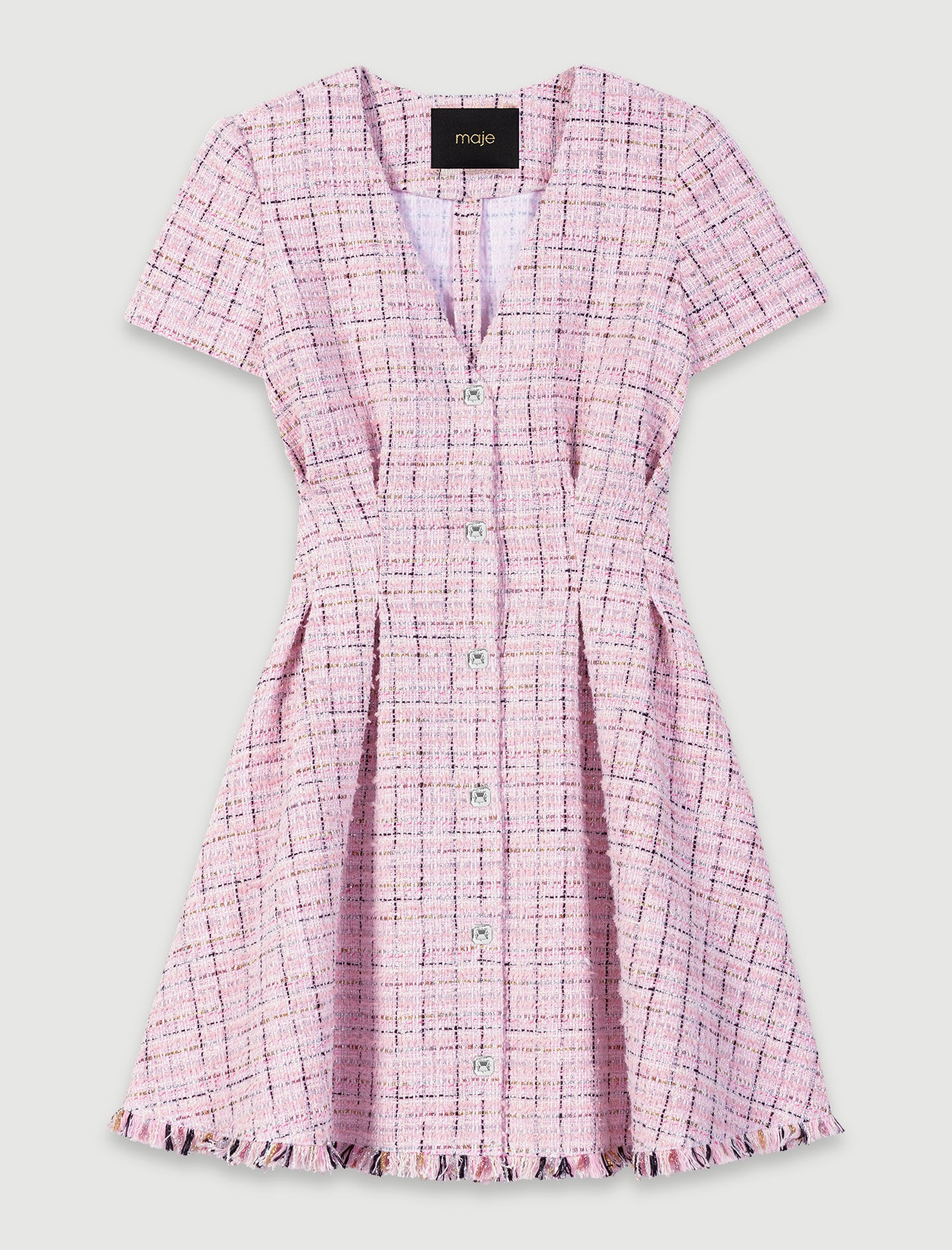 Tweed babydoll dress - 1
