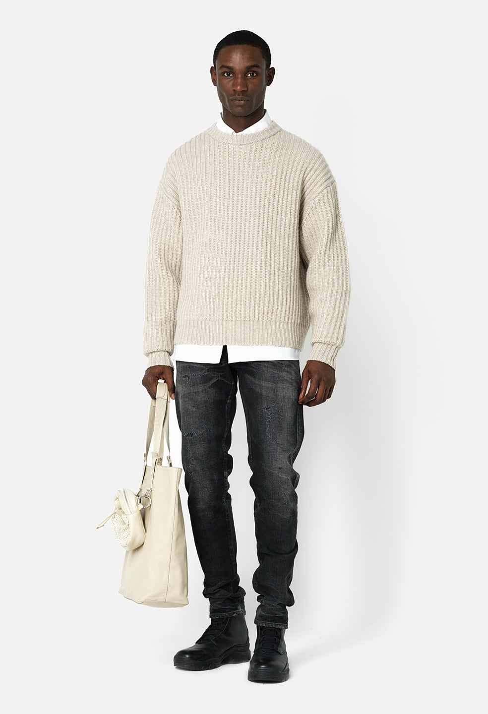 John Elliott CAPRI CASHMERE CREW | REVERSIBLE