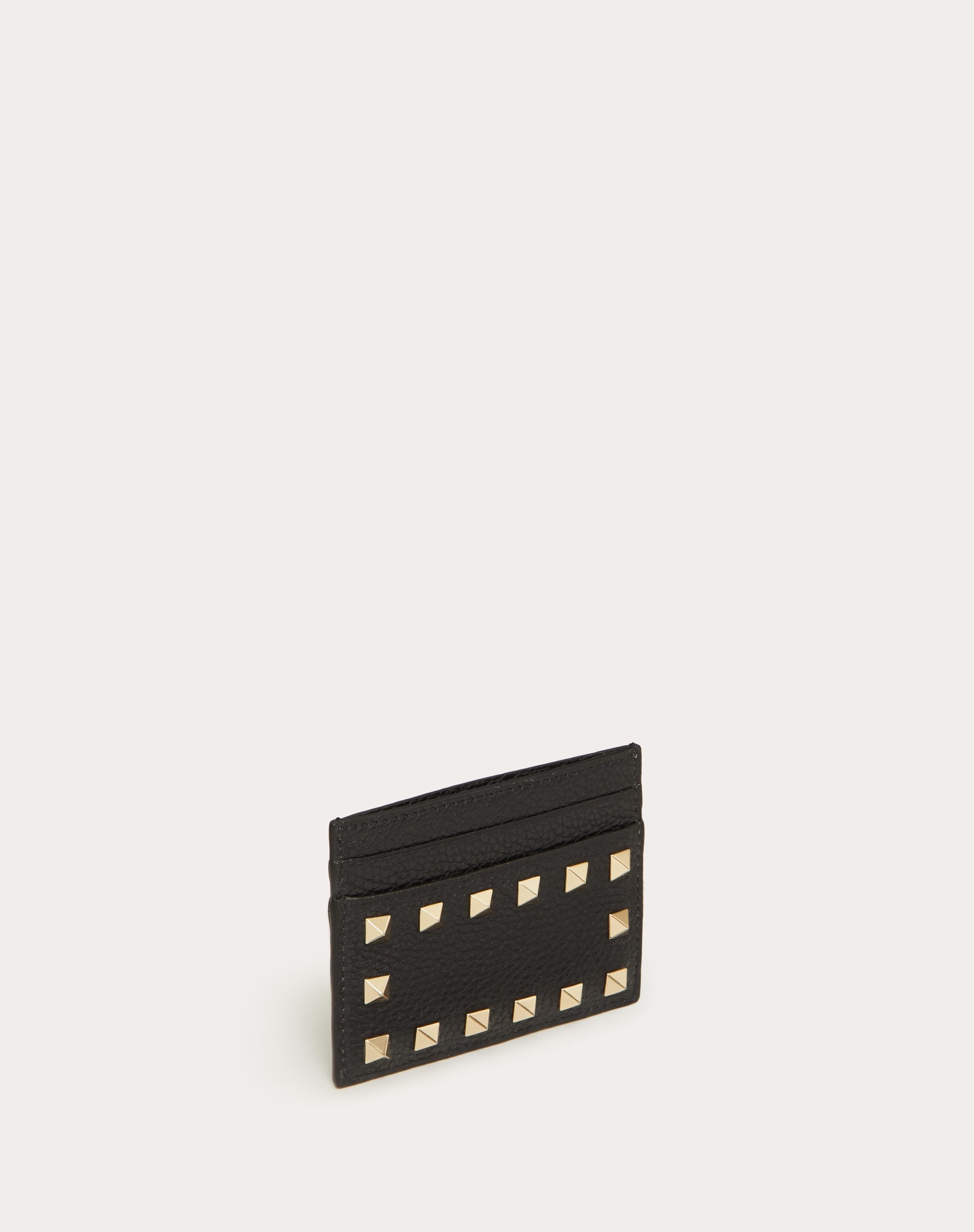 ROCKSTUD GRAINY CALFSKIN CARDHOLDER - 4