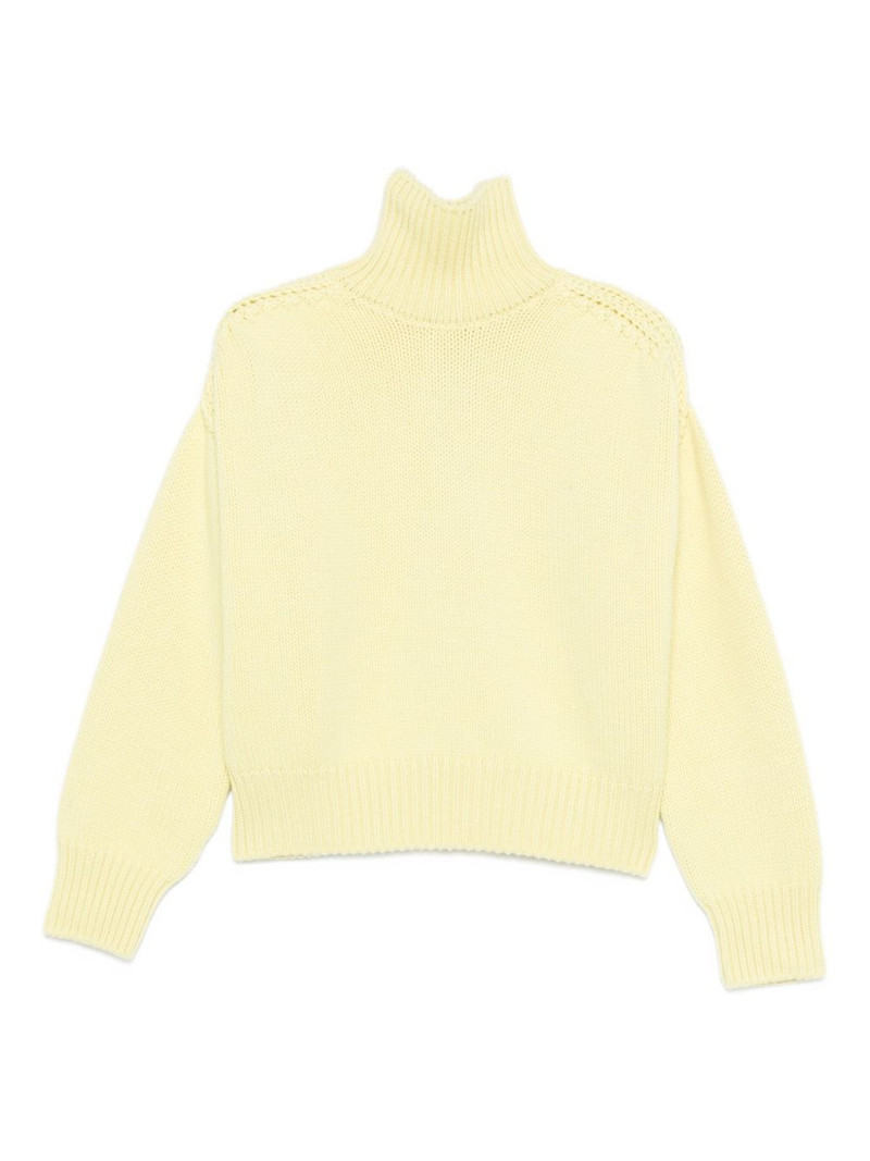 roll-neck cut-out sweater 1