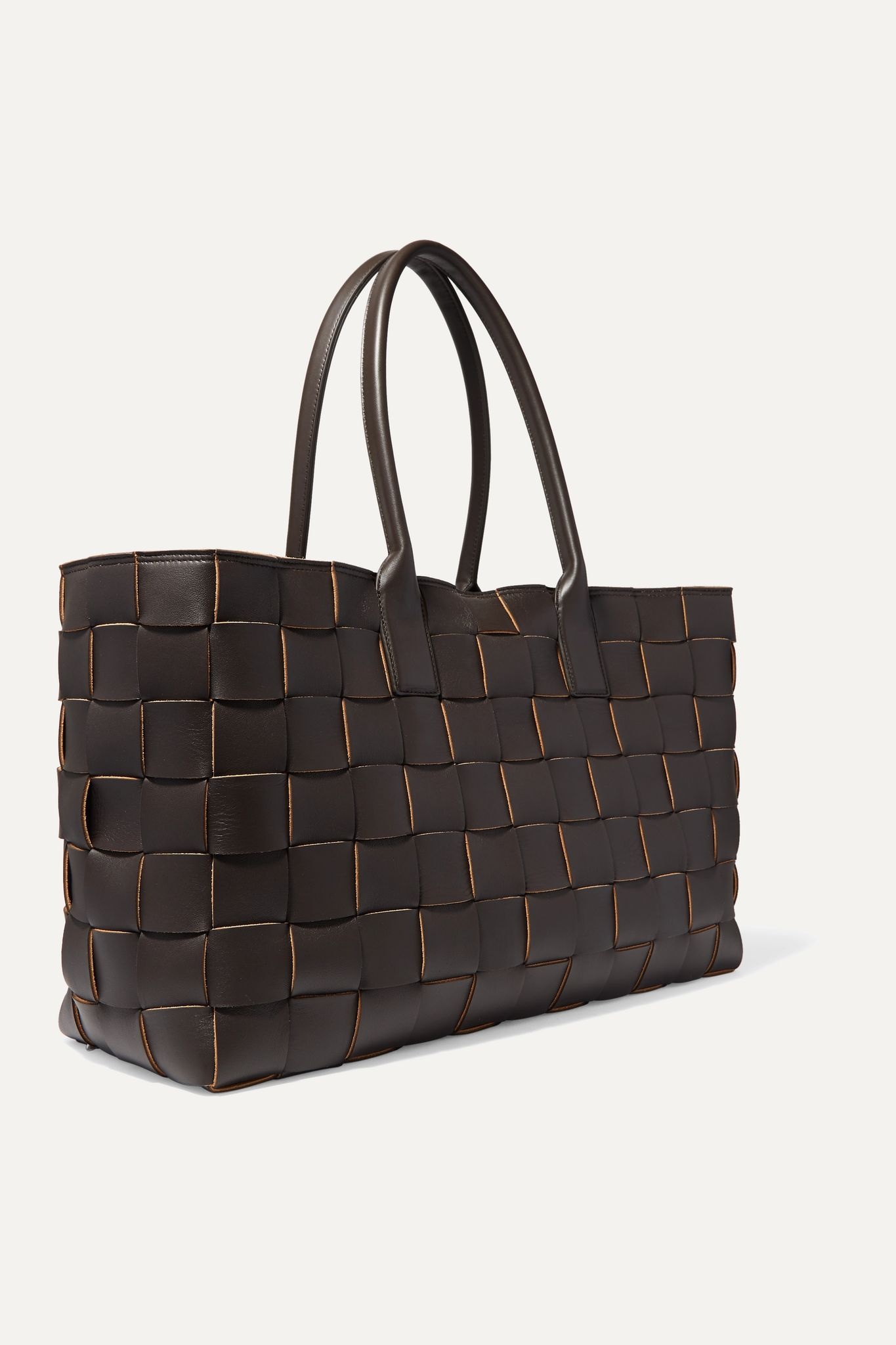 Cabas medium intrecciato leather tote - 3