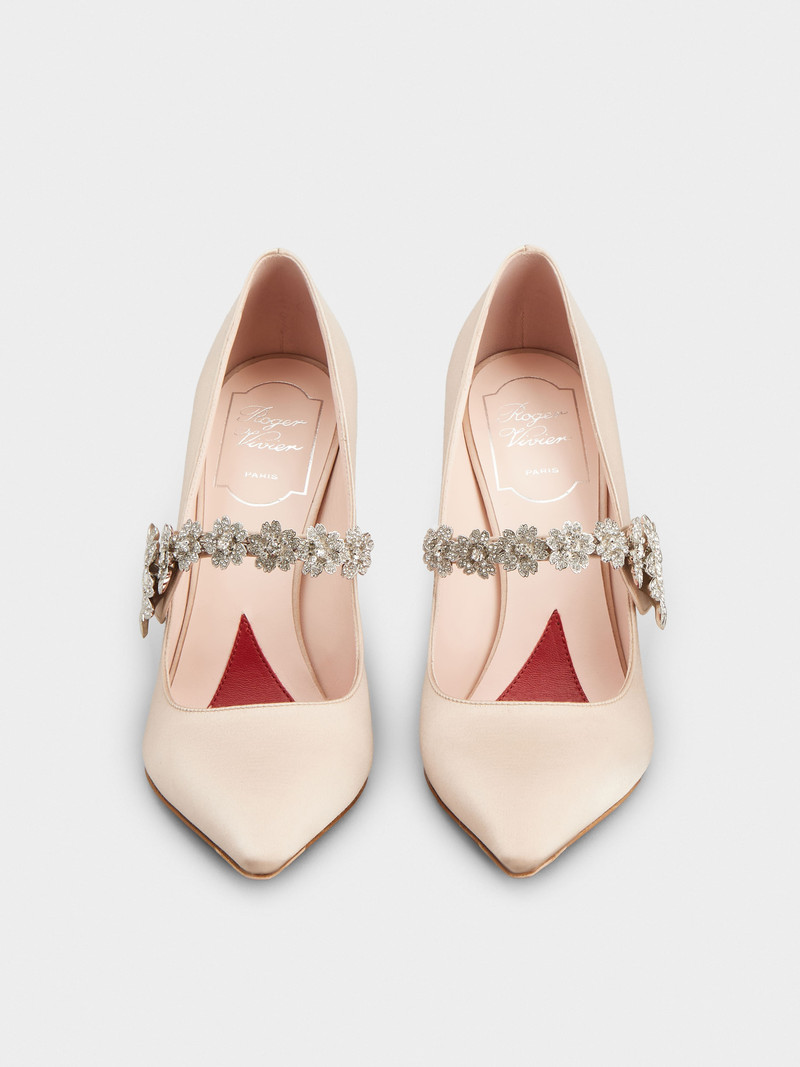 Bouquet Flower Babies Pumps in Satin 7
