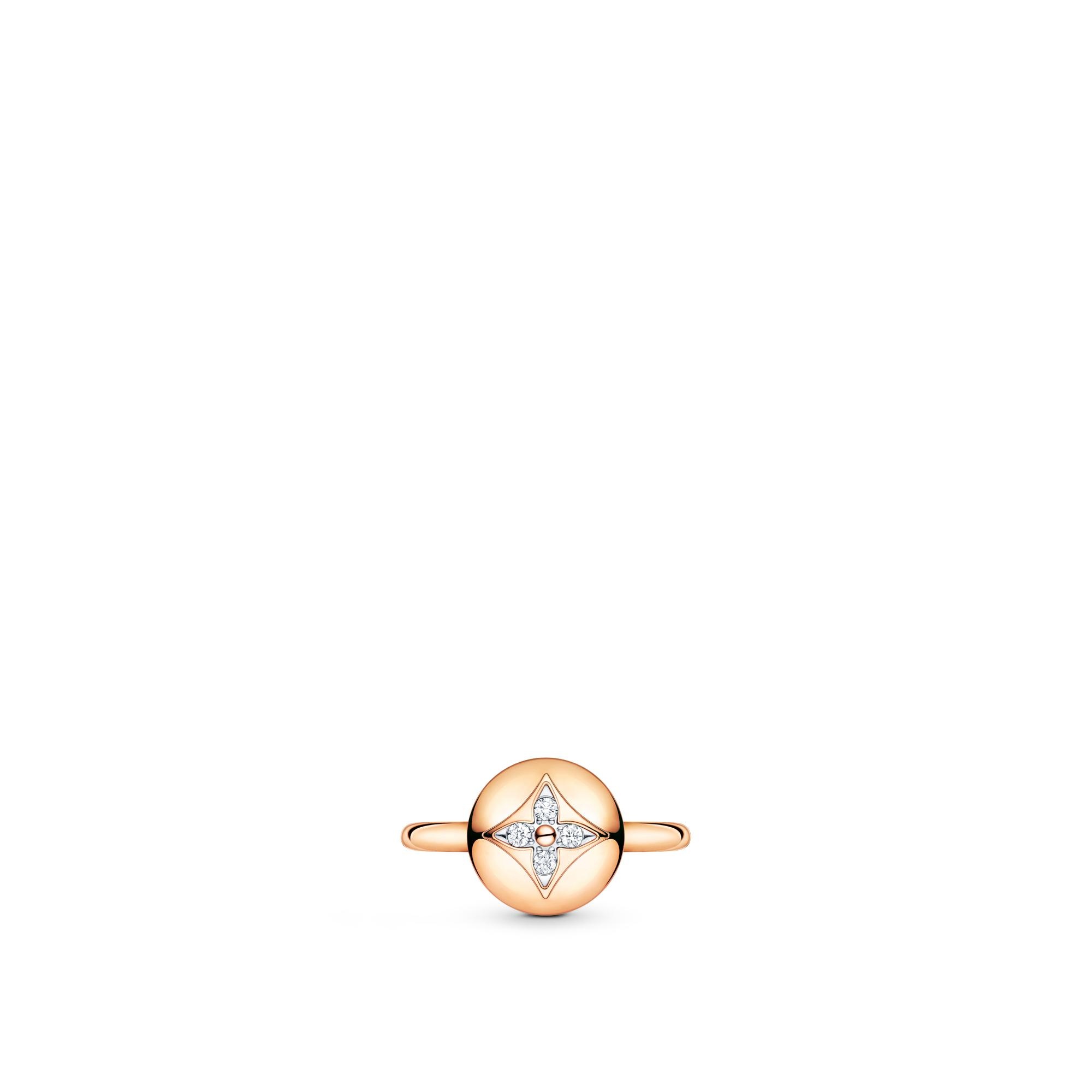 B Blossom Ring, Pink Gold, White Gold And Diamonds - 4