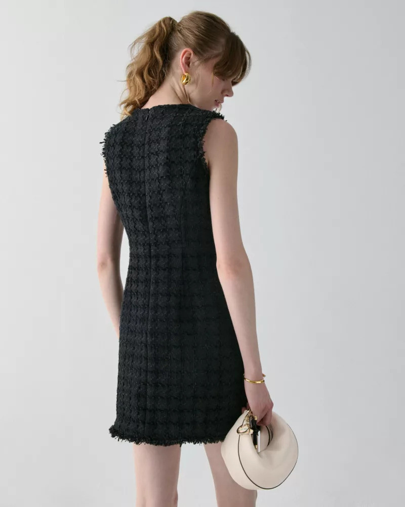 Plaza Tweed Fit And Flare Dress 4
