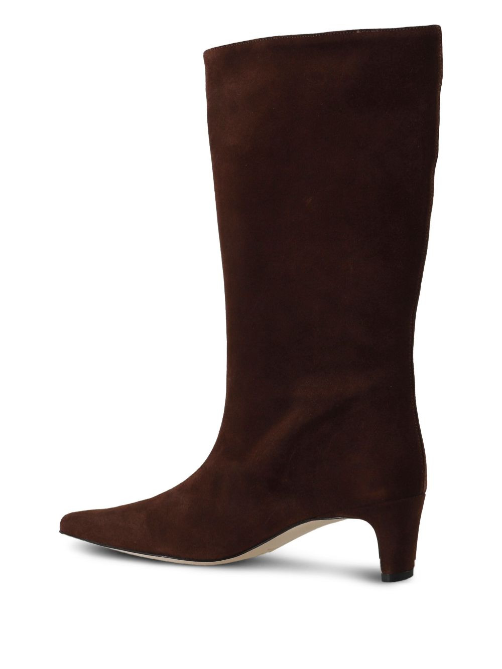 55mm leather pointed-toe boots - 3