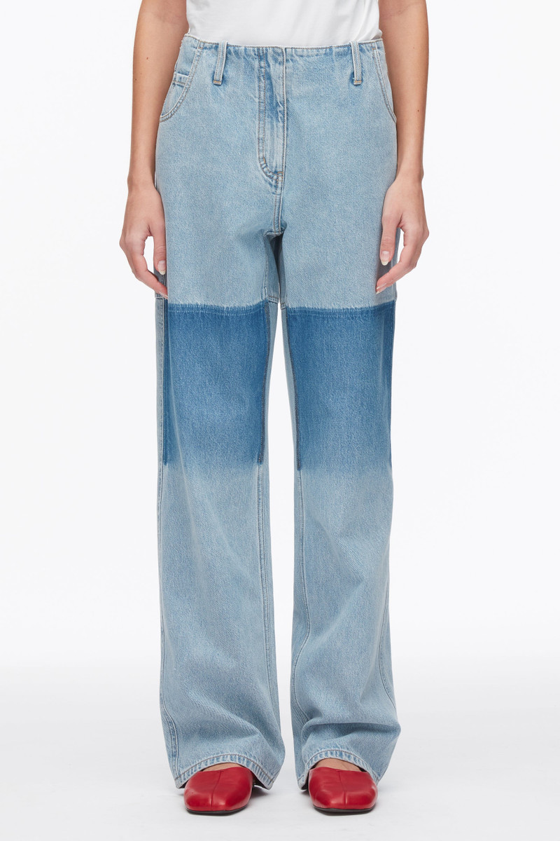 Ghost Patch Straight Leg Denim Pants 3