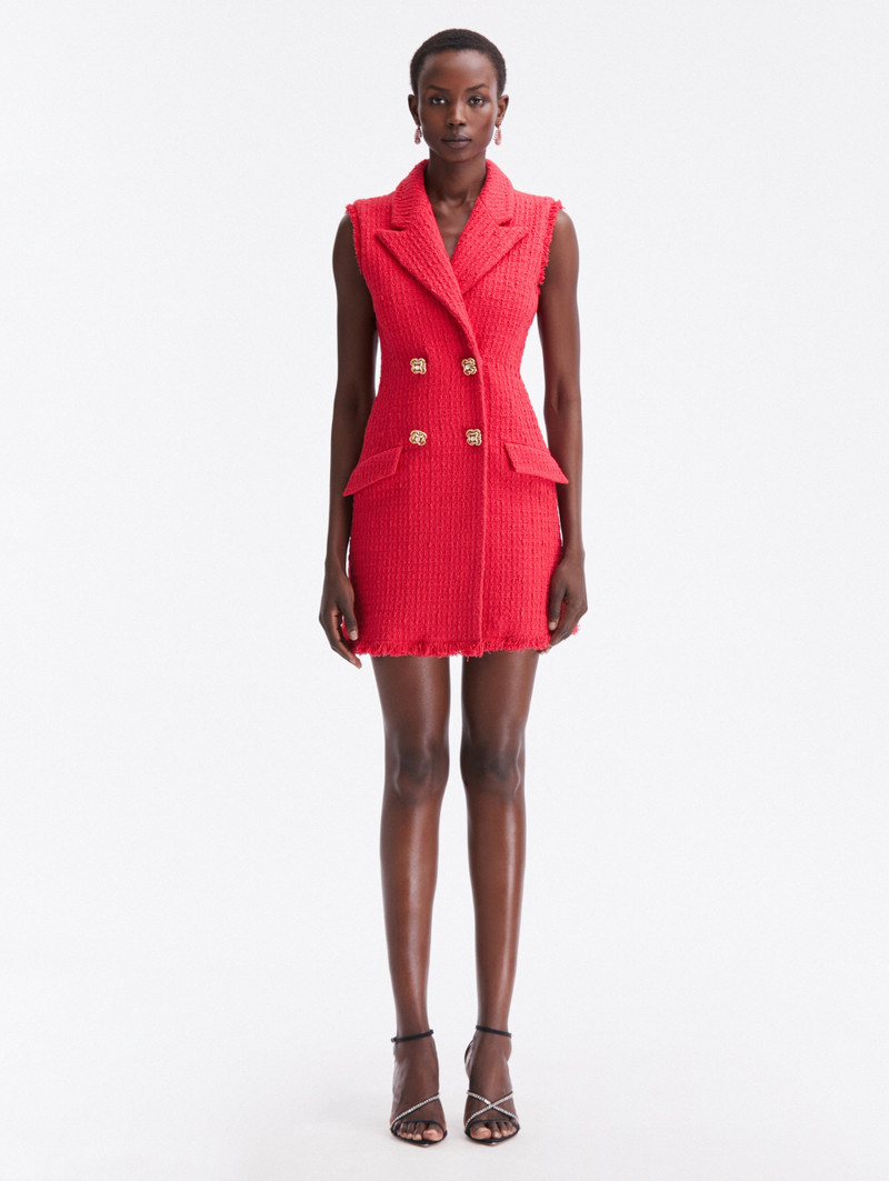 BOUCLE TWEED BLAZER DRESS - 1