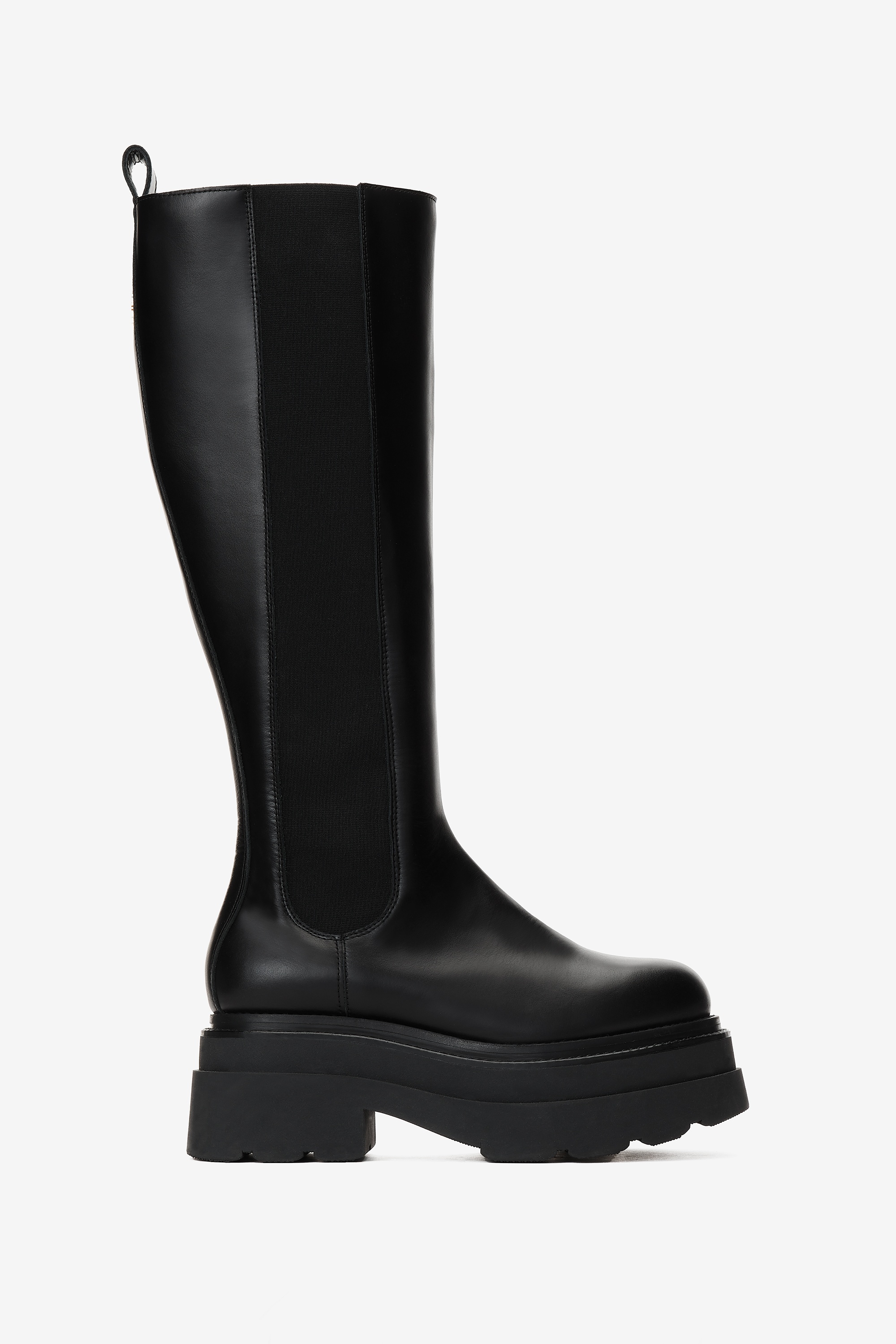 carter platform chelsea boot in leather - 1