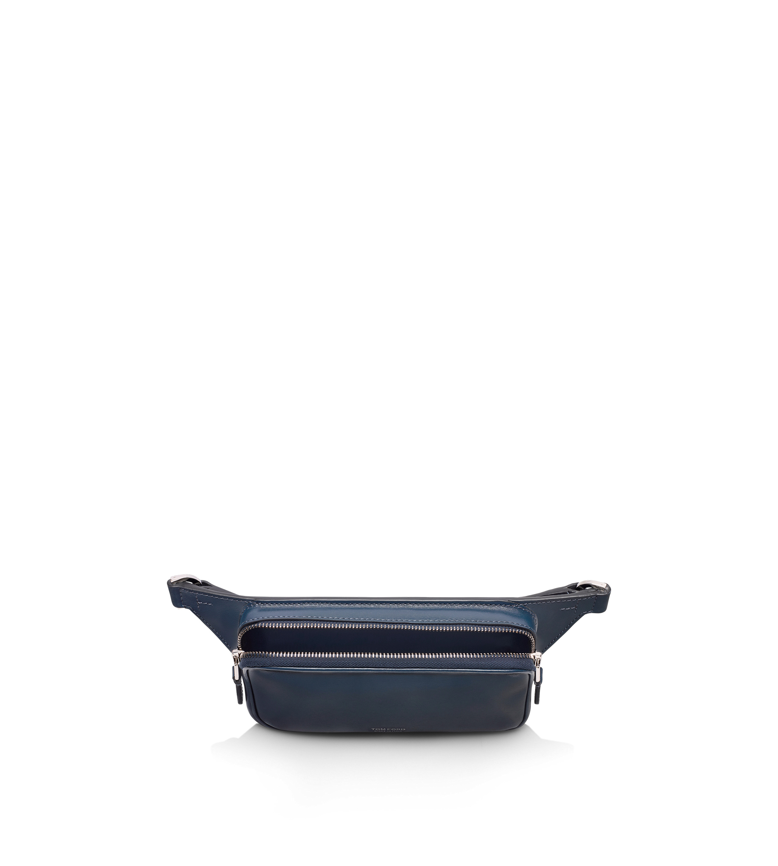 GRAIN LEATHER SMALL ZIP BELT BAG - 4