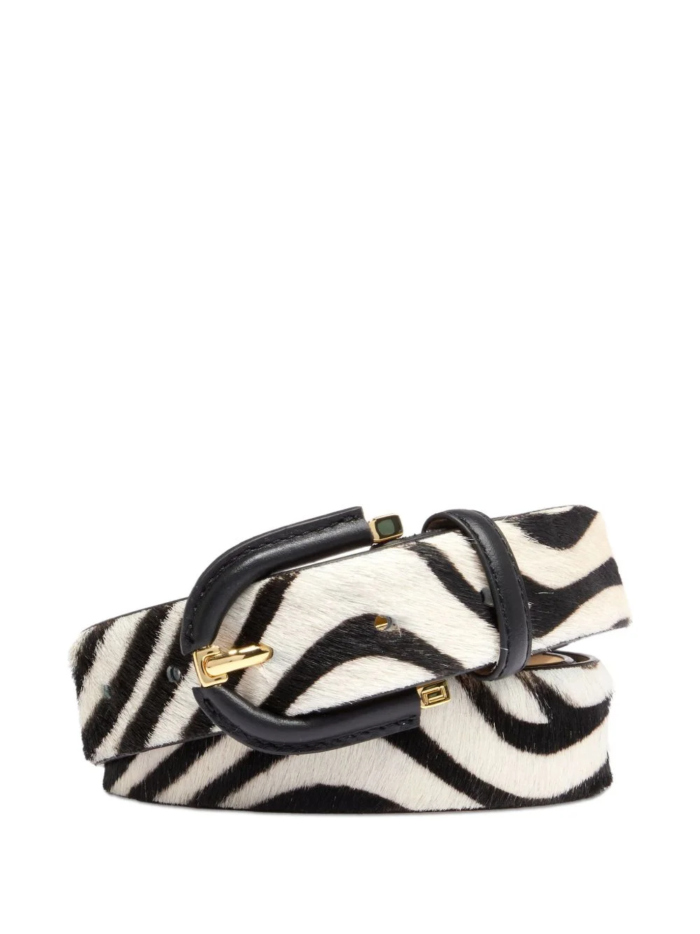Ardillon zebra-print leather belt - 1