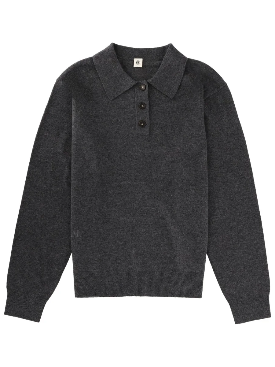 WOOL AND CASHMERE COMO POLO SHIRT - 1